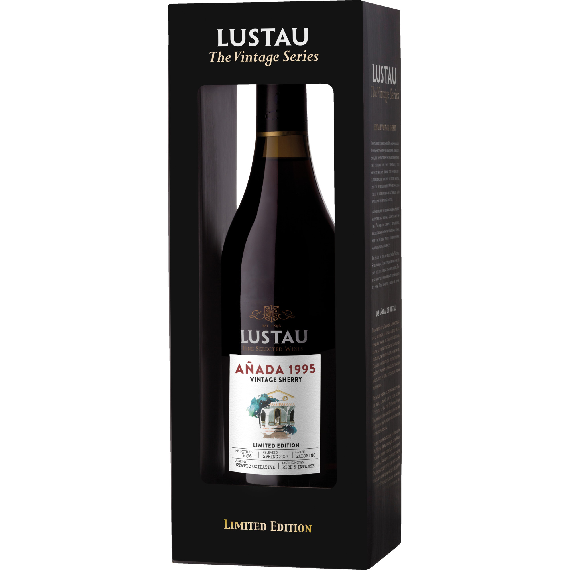 Lustau Añada 1995 Vintage Sherry, 0,5 L, 43 Vol. %, Andalusien, 1995, Spirituosen