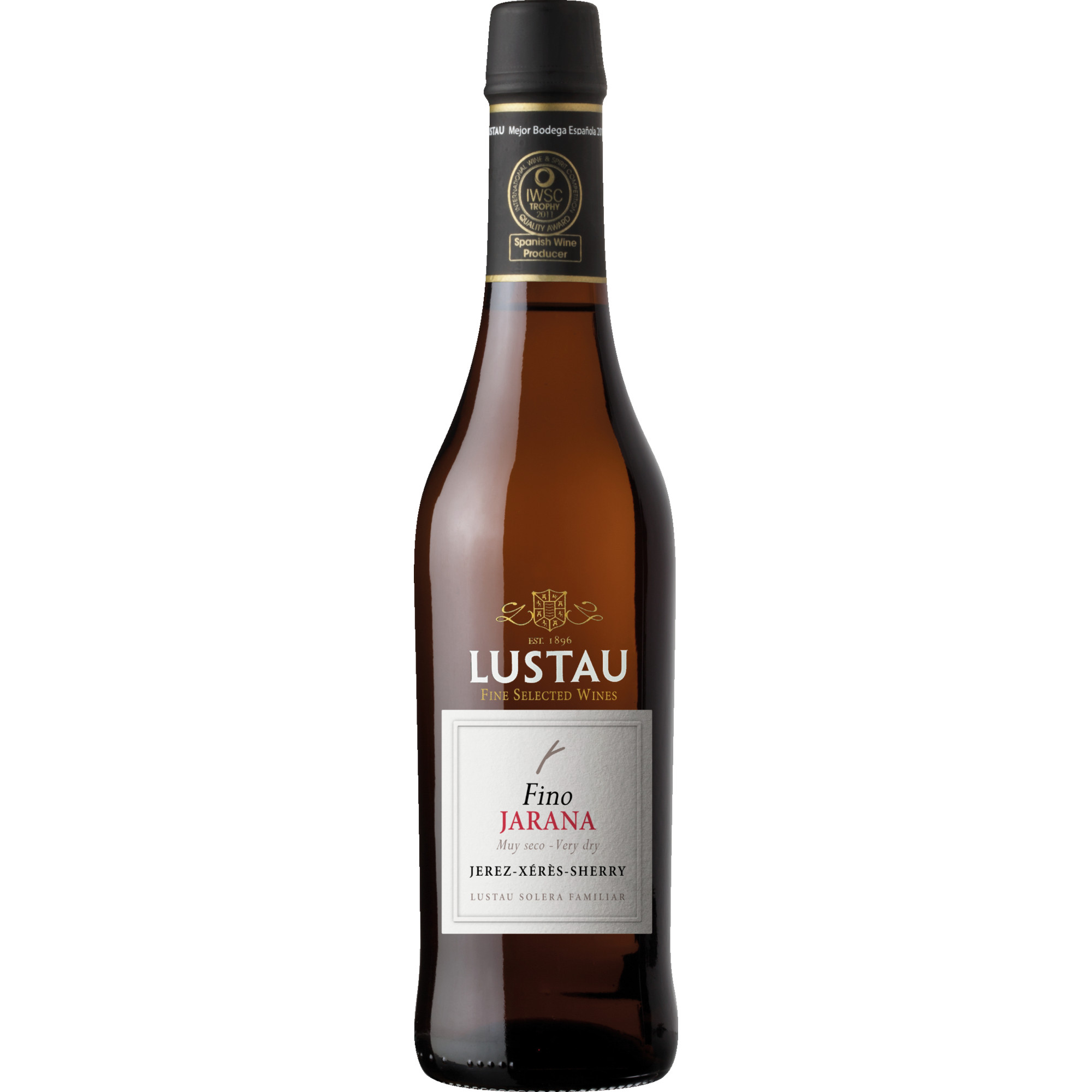 Lustau Jarana Fino Sherry, Jerez-Xérès-Sherry DO, 0,375 L, Andalusien, Spirituosen