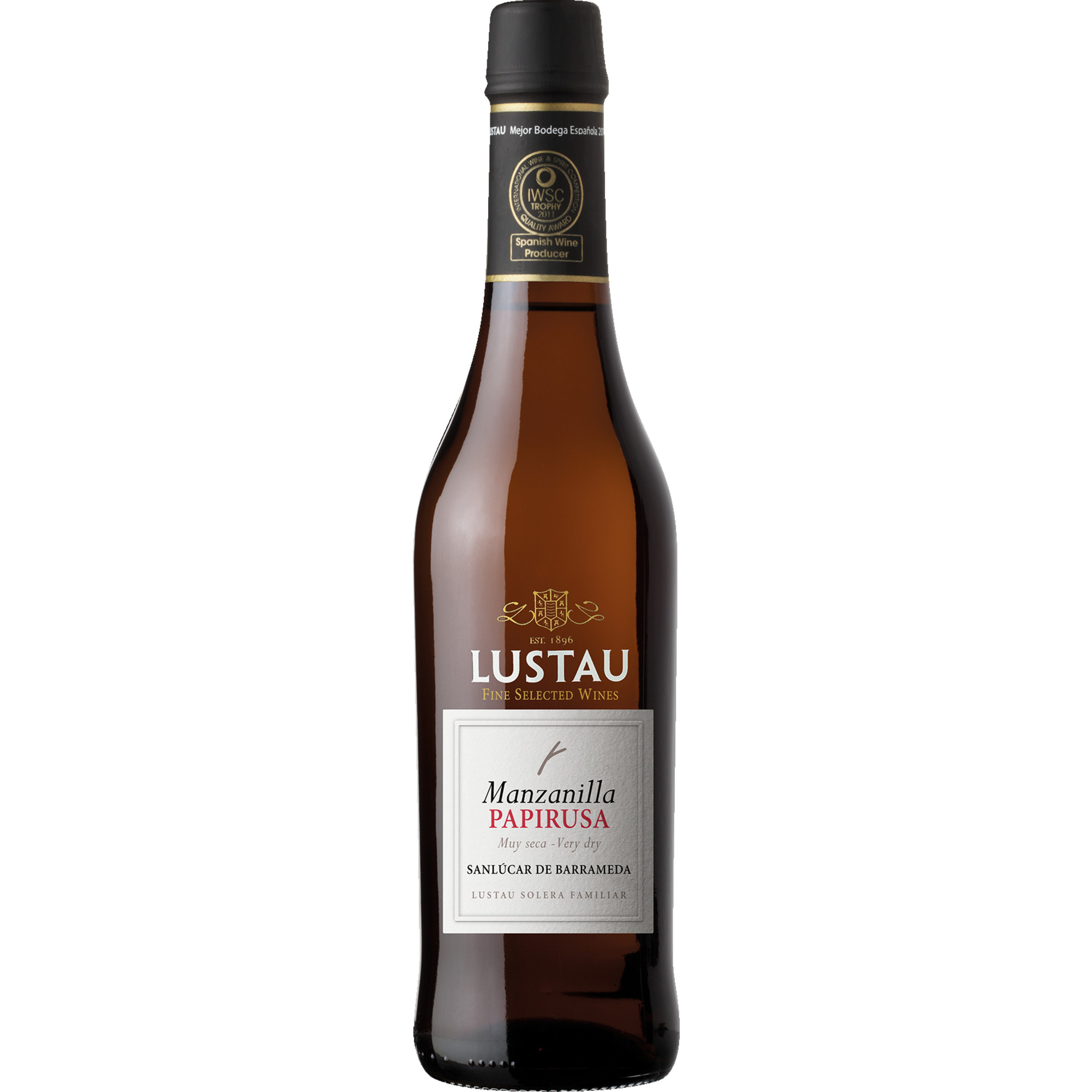 Lustau Papirusa Manzanilla Sherry, Jerez-Xérès-Sherry DO, 0,375 L, Andalusien, Spirituosen