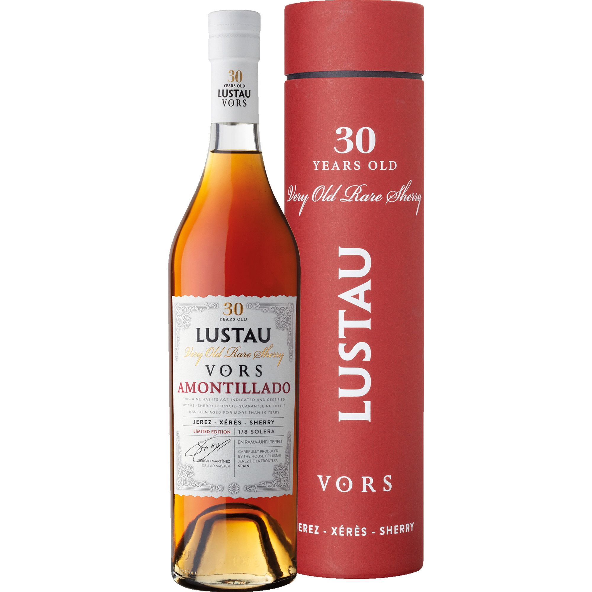Lustau VORS Amontillado 30 Years Old Sherry, Jerez-Xérès-Sherry DO, 0,5 L, 21,5 Vol %, Andalusien, Spirituosen