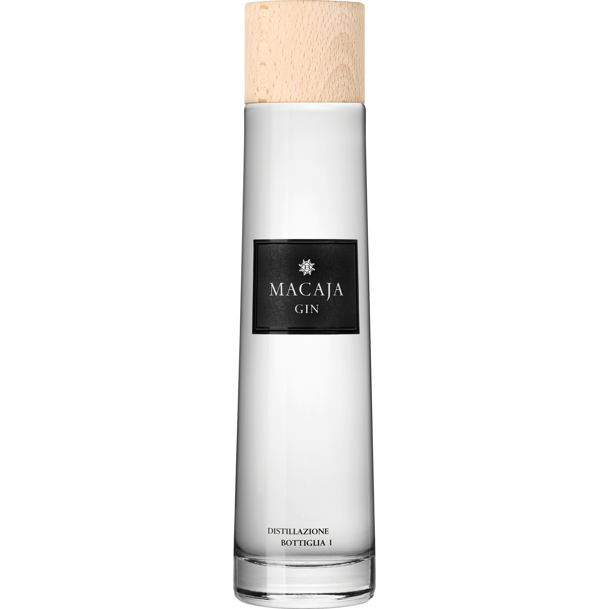 Macaja Gin, 0,5 L, 46,8% vol, Piemont, Spirituosen