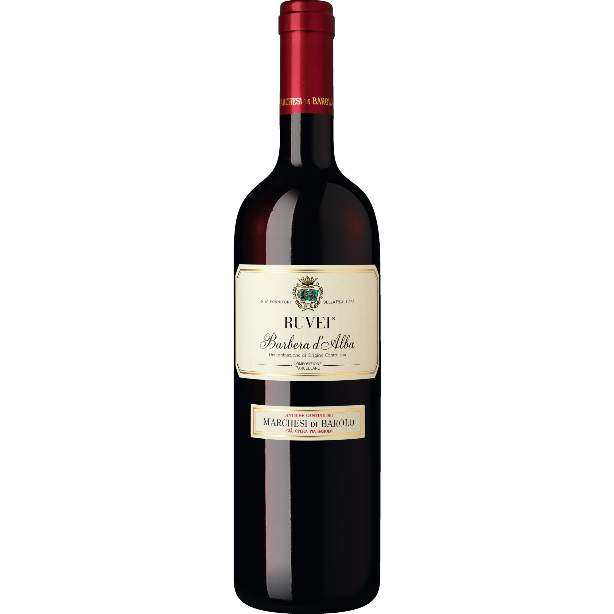 Marchesi di Barolo Barbera d’Alba Ruvei, Barbera d’Alba DOC, Piemont, 2023, Rotwein