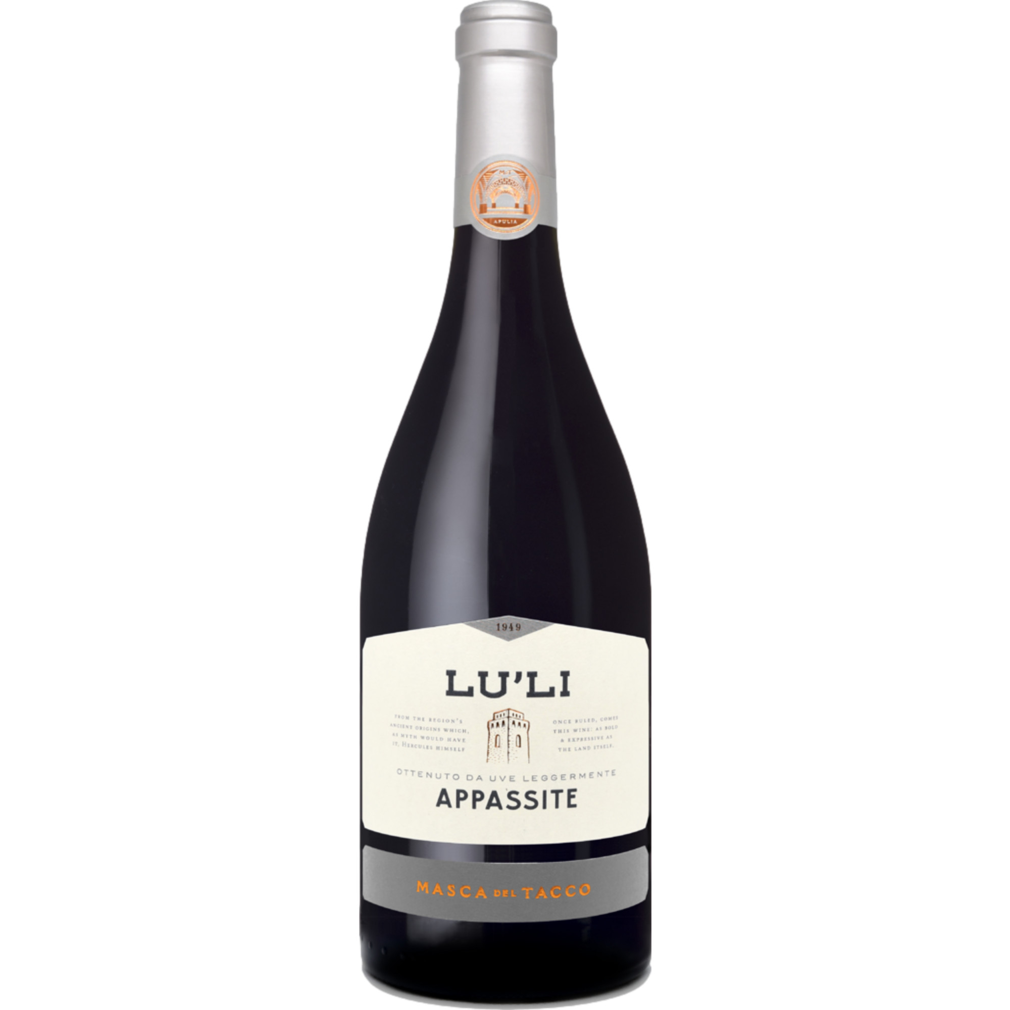 Masca del Tacco Lu'Li Appassite, Puglia IGP, Apulien, 2021, Rotwein
