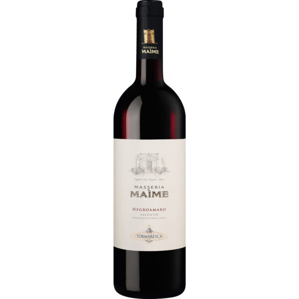 Masseria Maime Negroamaro, Salento IGT, Apulien, 2022, Rotwein
