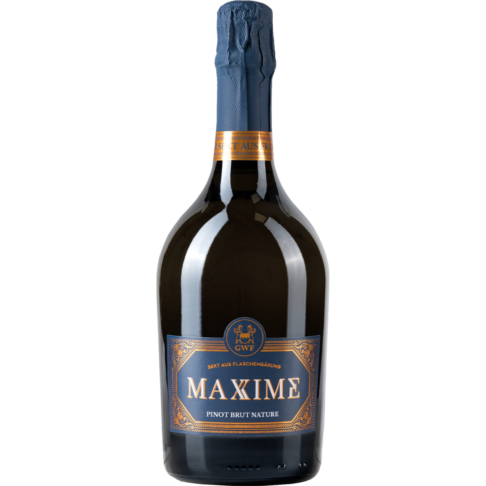Maxime Pinot Sekt, Brut Nature, Franken, Franken, 2019, Schaumwein