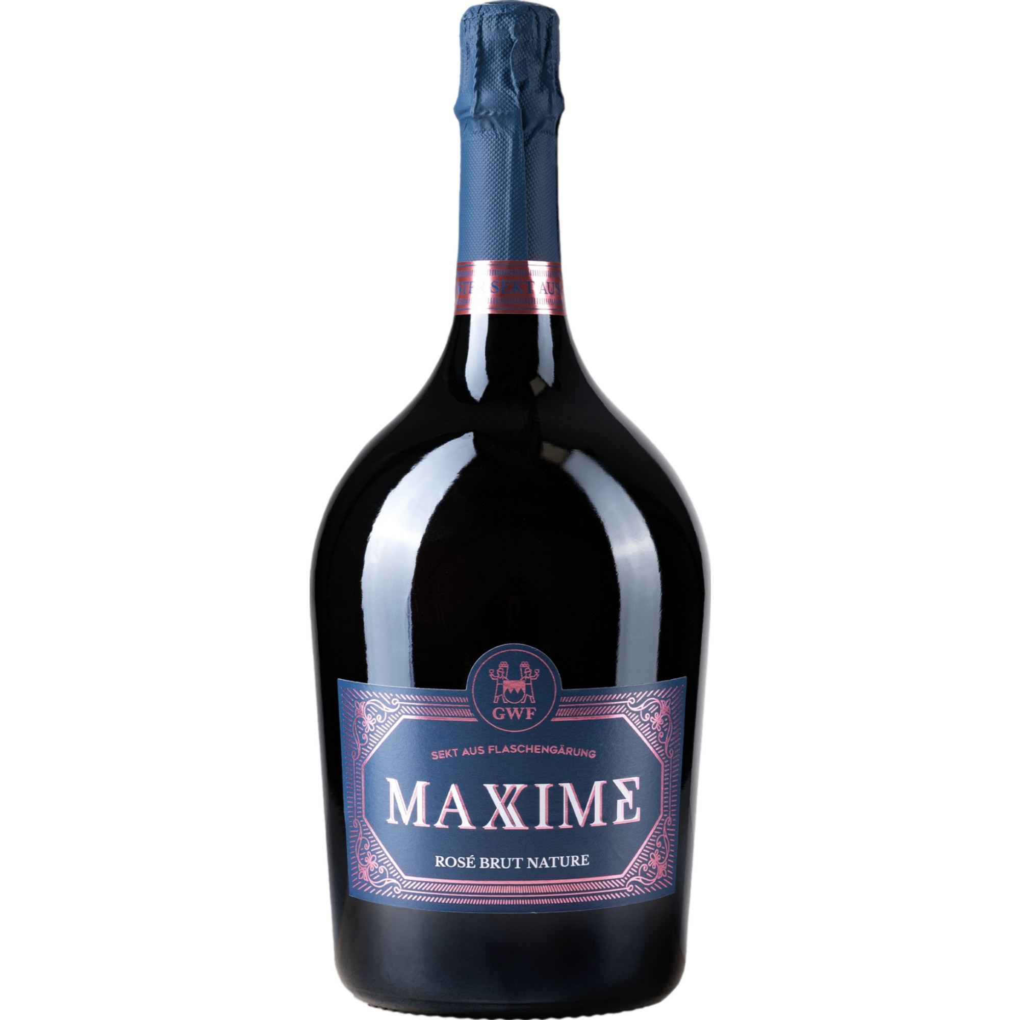 Maxime Rosé Sekt, Brut Nature, Franken, Magnum, Franken, 2019, Schaumwein