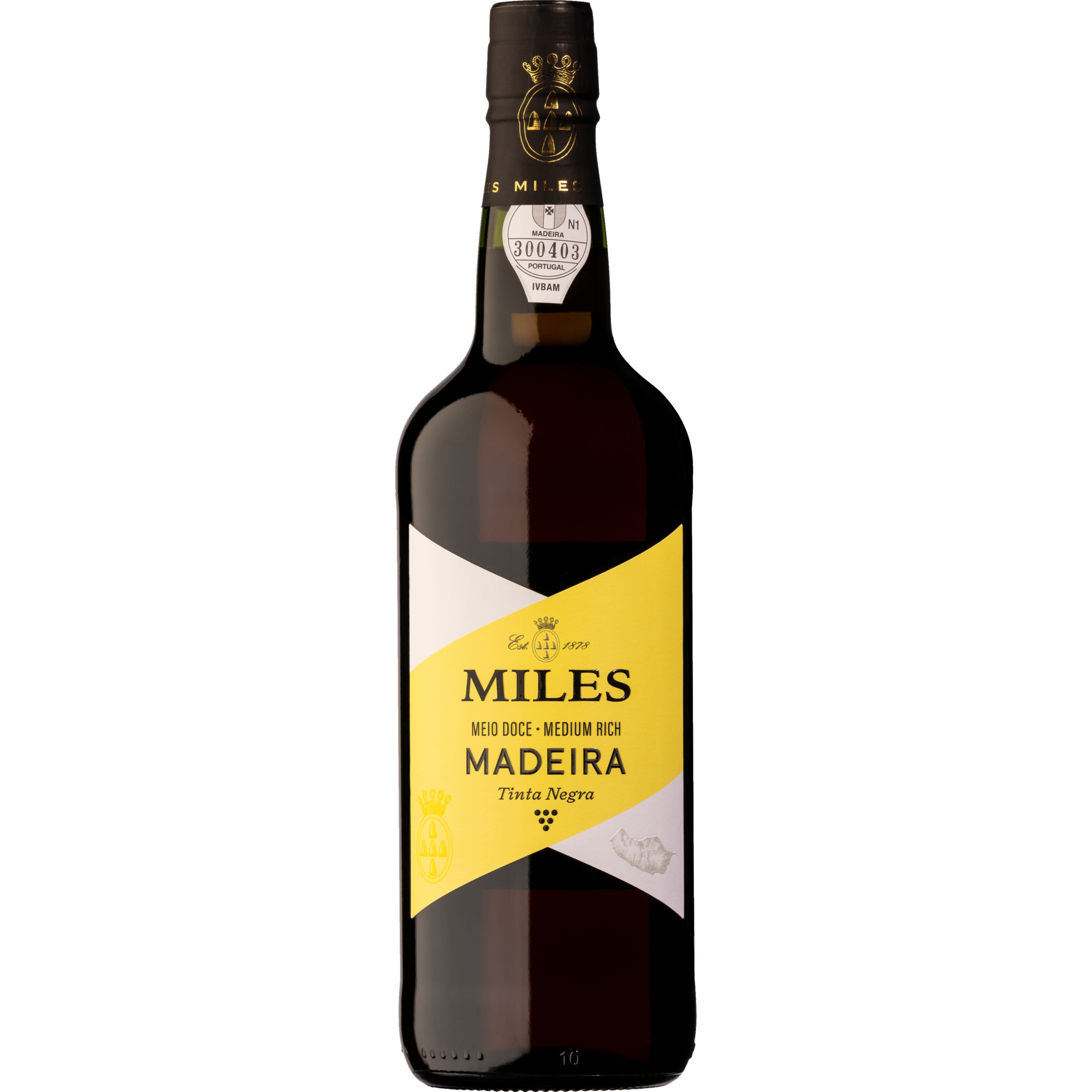 Miles Madeira Finest Medium Rich 3 Years, Madeira DOC, 19 % Vol., 0,75 L, Madeira, Spirituosen