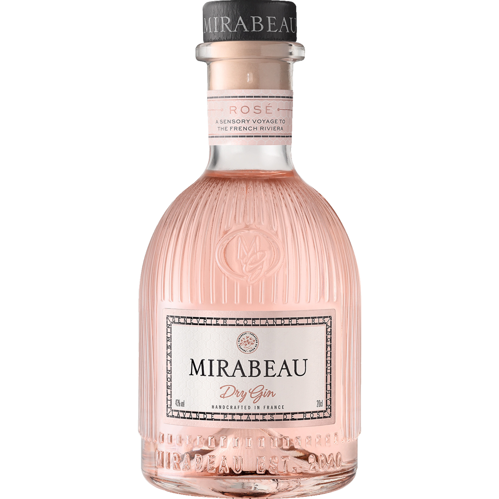 Mirabeau Dry Gin Rosé, 43 % vol. 0,2 L, Spirituosen