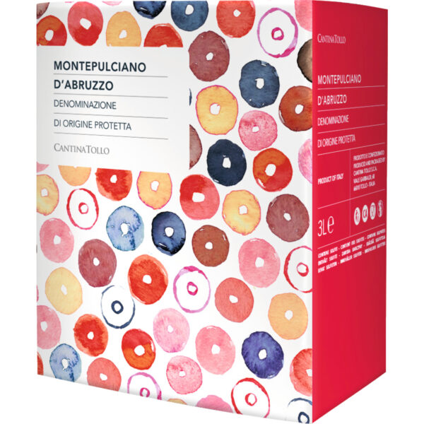 Montepulciano d'Abruzzo, Montepulciano d'Abruzzo DOP, Bag in Box 3 L, Abruzzen, 2024, Rotwein