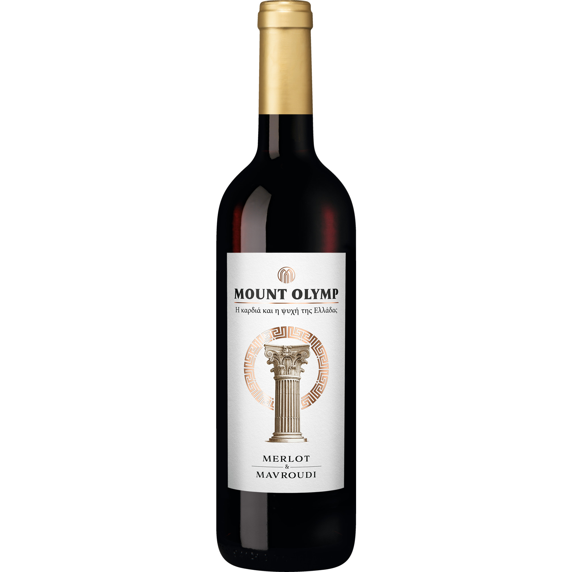 Mount Olymp Merlot-Mavroudi, Wein aus Griechenland, Peloponnes, 2025, Rotwein