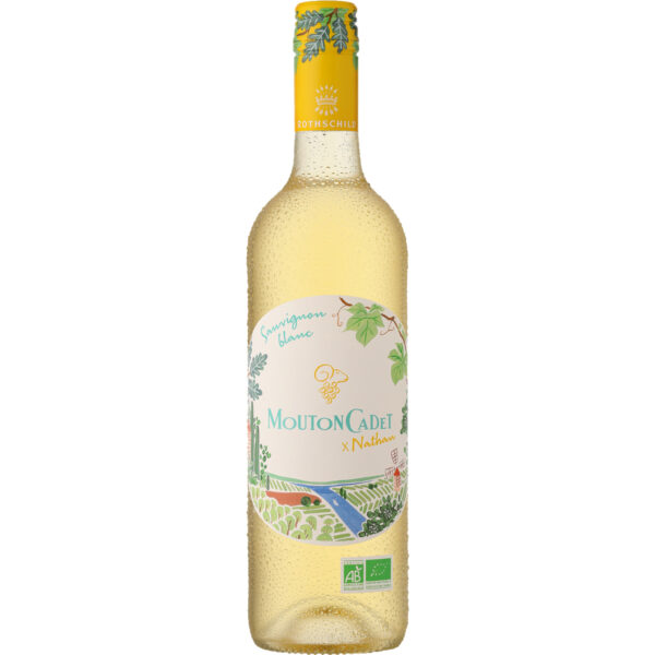 Mouton Cadet Blanc x Nathan Bio, Bordeaux AOP, Bordeaux, 2024, Weißwein