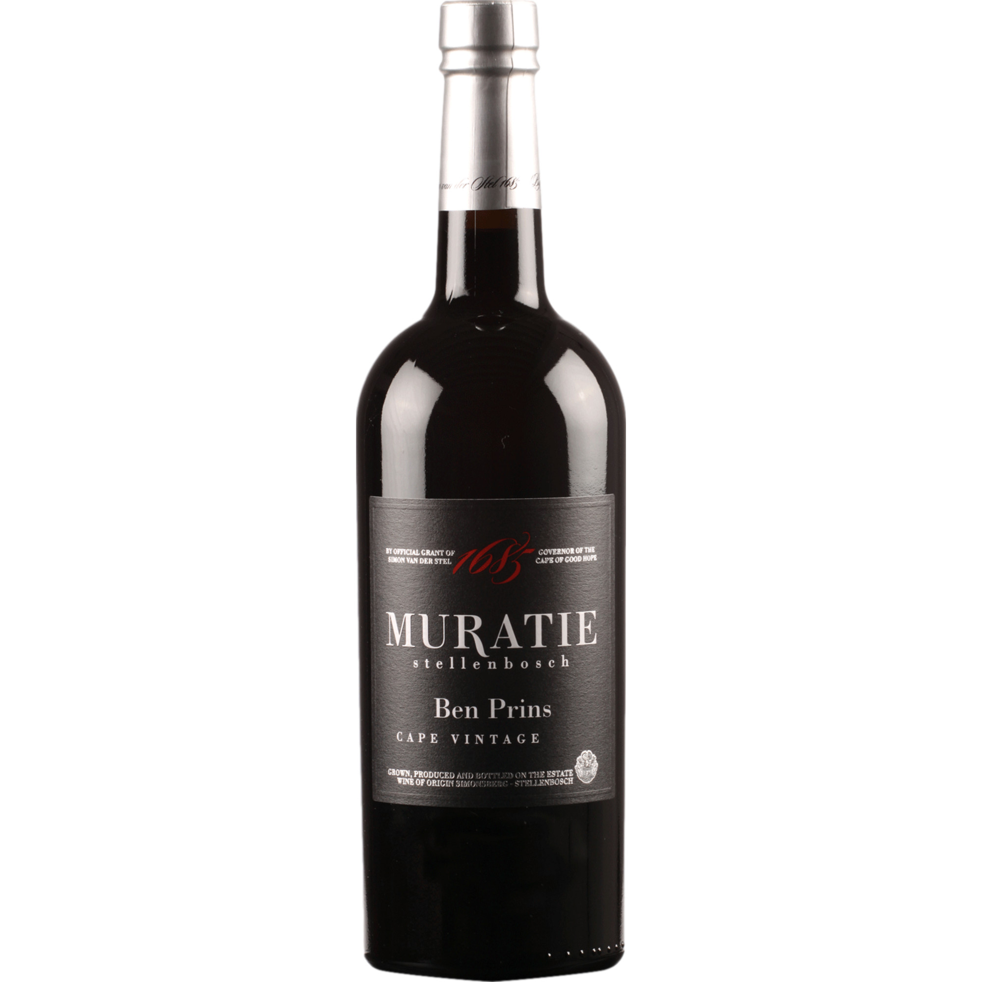 Muratie Ben Prins Cape Vintage, WO Simonsberg-Stellenbosch, Western Cape, 2021, Spirituosen