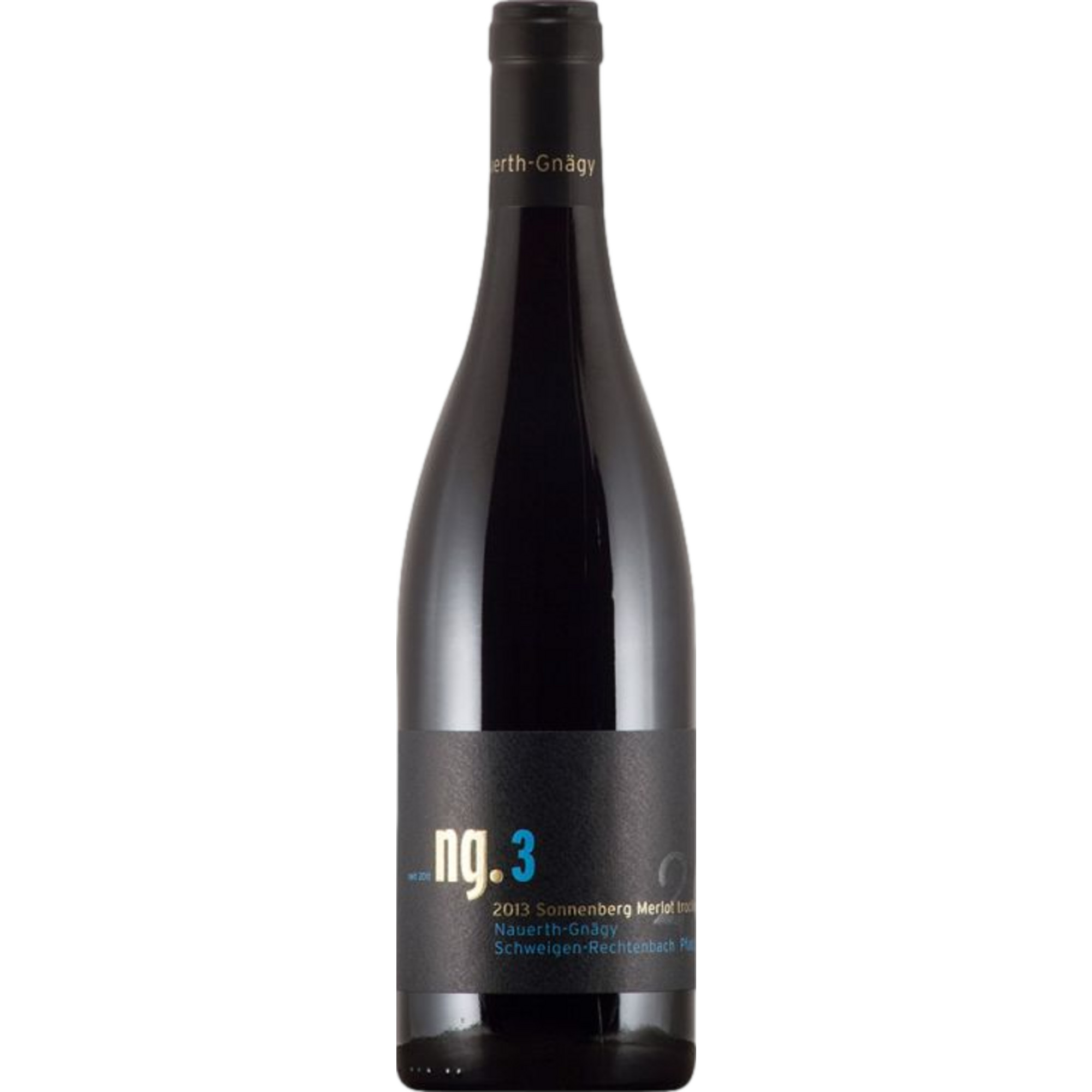 Nauerth-Gnägy ng.3 Sonnenberg Merlot Bio, Trocken, Pfalz, Pfalz, 2020, Rotwein
