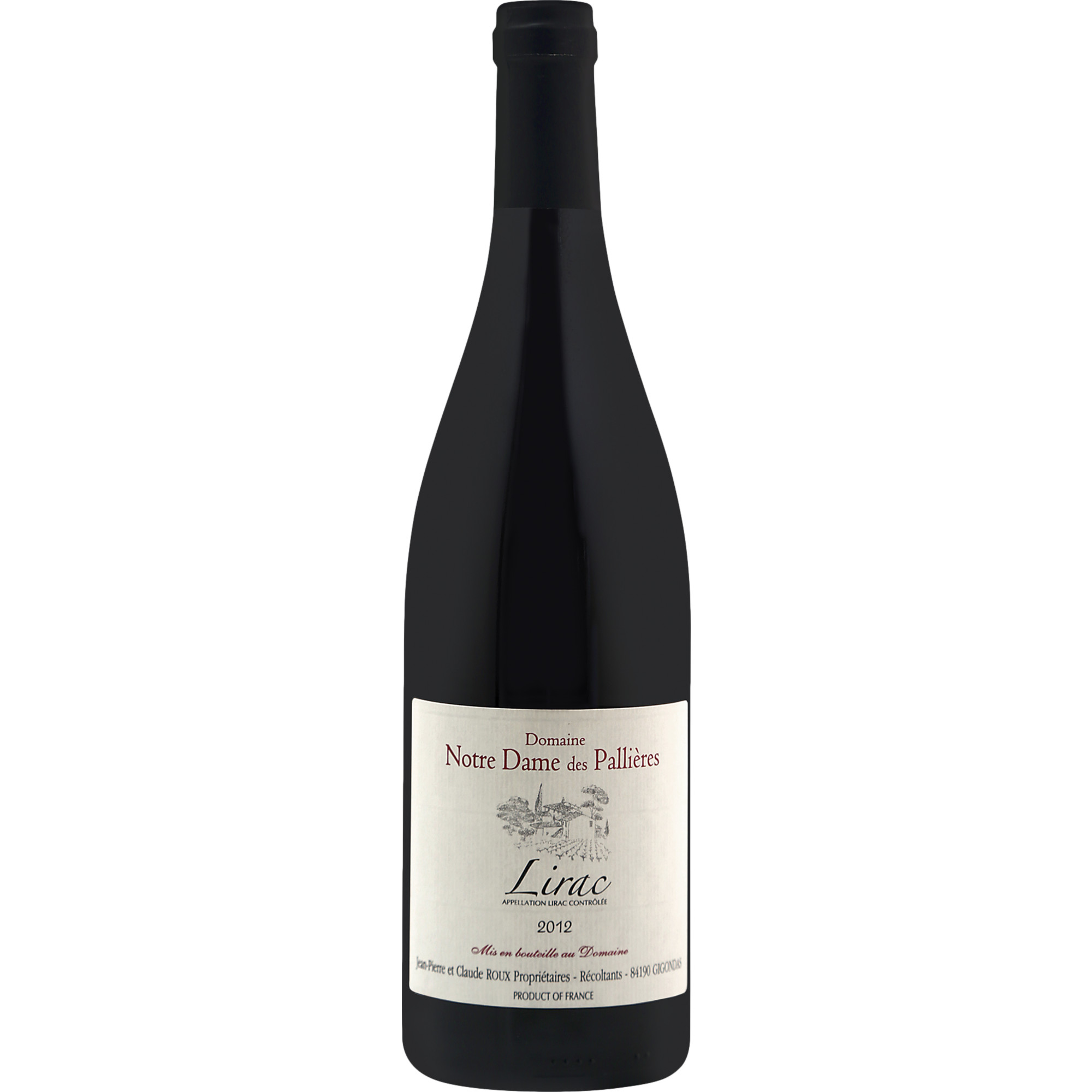 Notre Dame des Pallières Le Pellegrin, Lirac AOP, Rhône, 2024, Rotwein