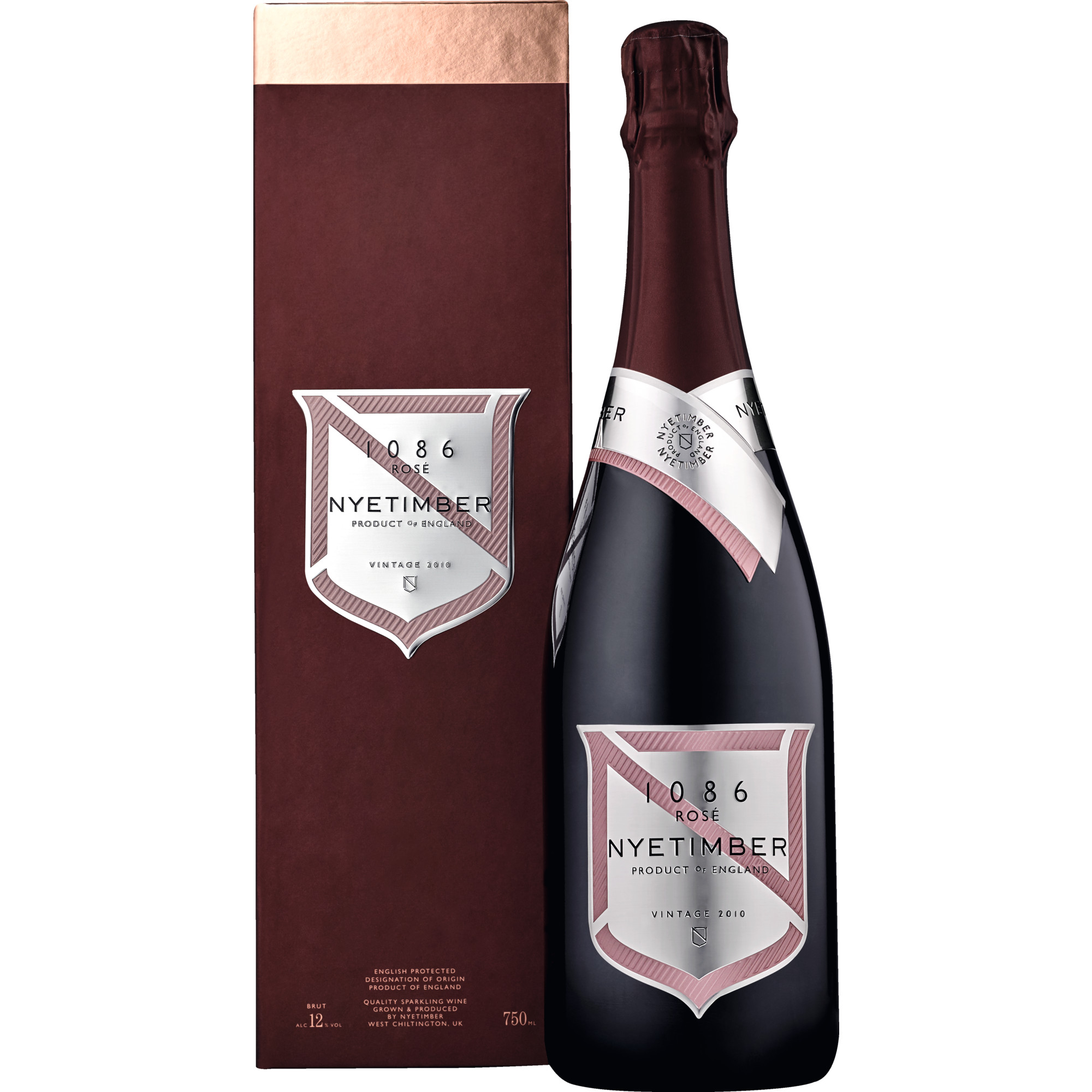 Nyetimber 1086 Prestige Rosé Brut, England PDO, Traditional Method,Geschenkverpackung, England, 2013, Schaumwein