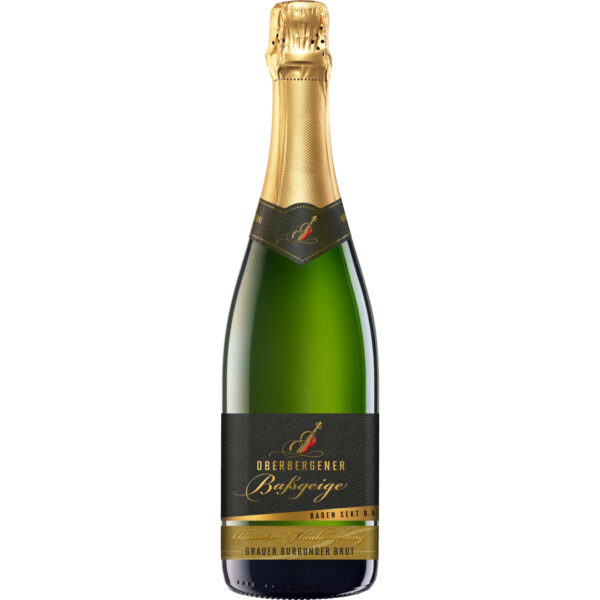 Oberbergener Baßgeige Grauer Burgunder, Brut, Baden, Baden, 2023, Weißwein