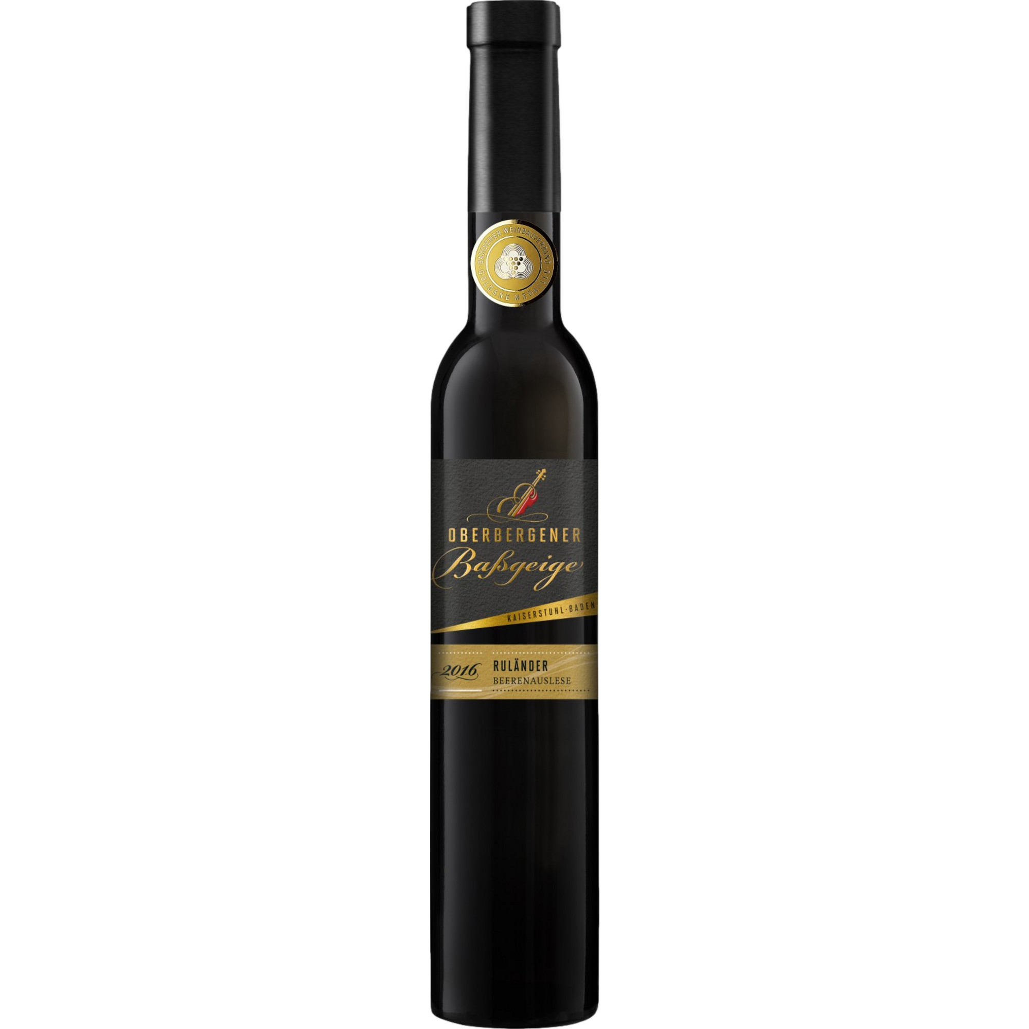 Oberbergener Baßgeige Ruländer Beerenauslese, Edelsüß, Baden, 0,375L, Baden, 2018, Weißwein