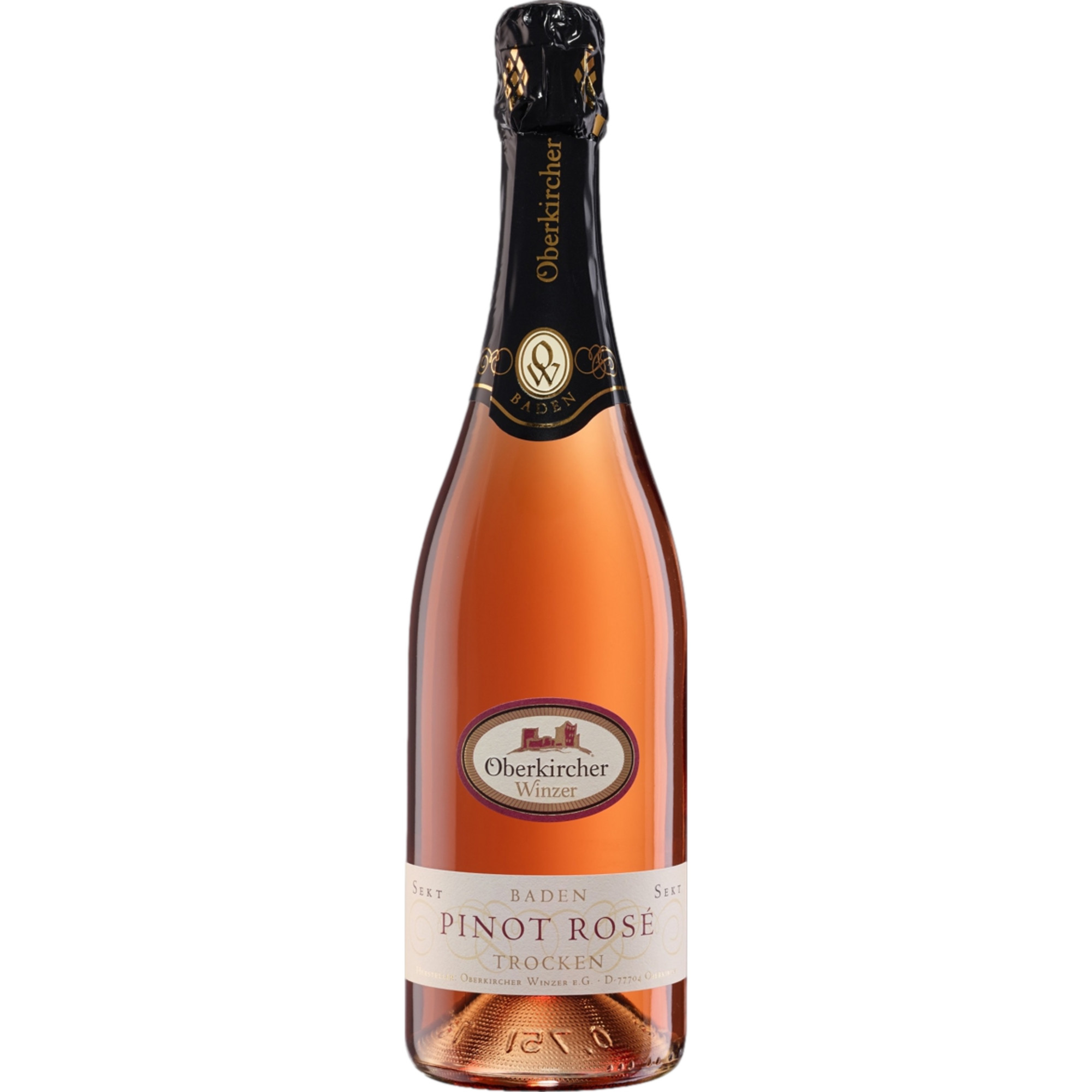 Oberkircher Pinot Sekt Rosé, Trocken, Baden, Baden, 2024, Schaumwein