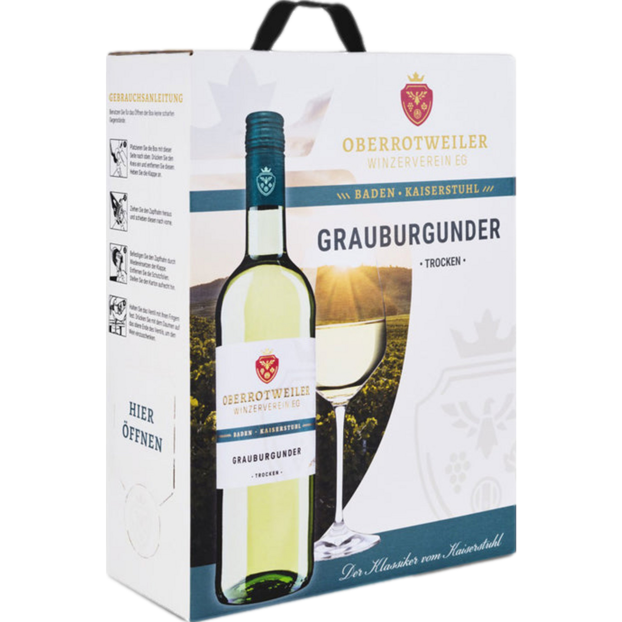 Oberrotweiler Grauburgunder, Trocken, Baden, Bag in Box 3,0 L, Baden, 2025, Weißwein
