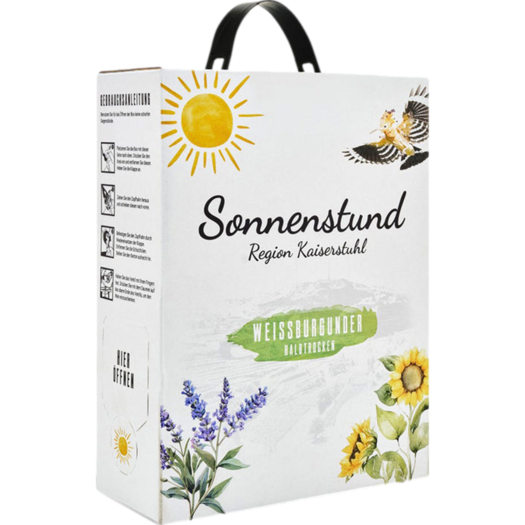 Oberrotweiler Sonnenstund Weißburgunder, Halbtrocken, Baden, Bag in Box, 3,0 L, Baden, 2025, Weißwein