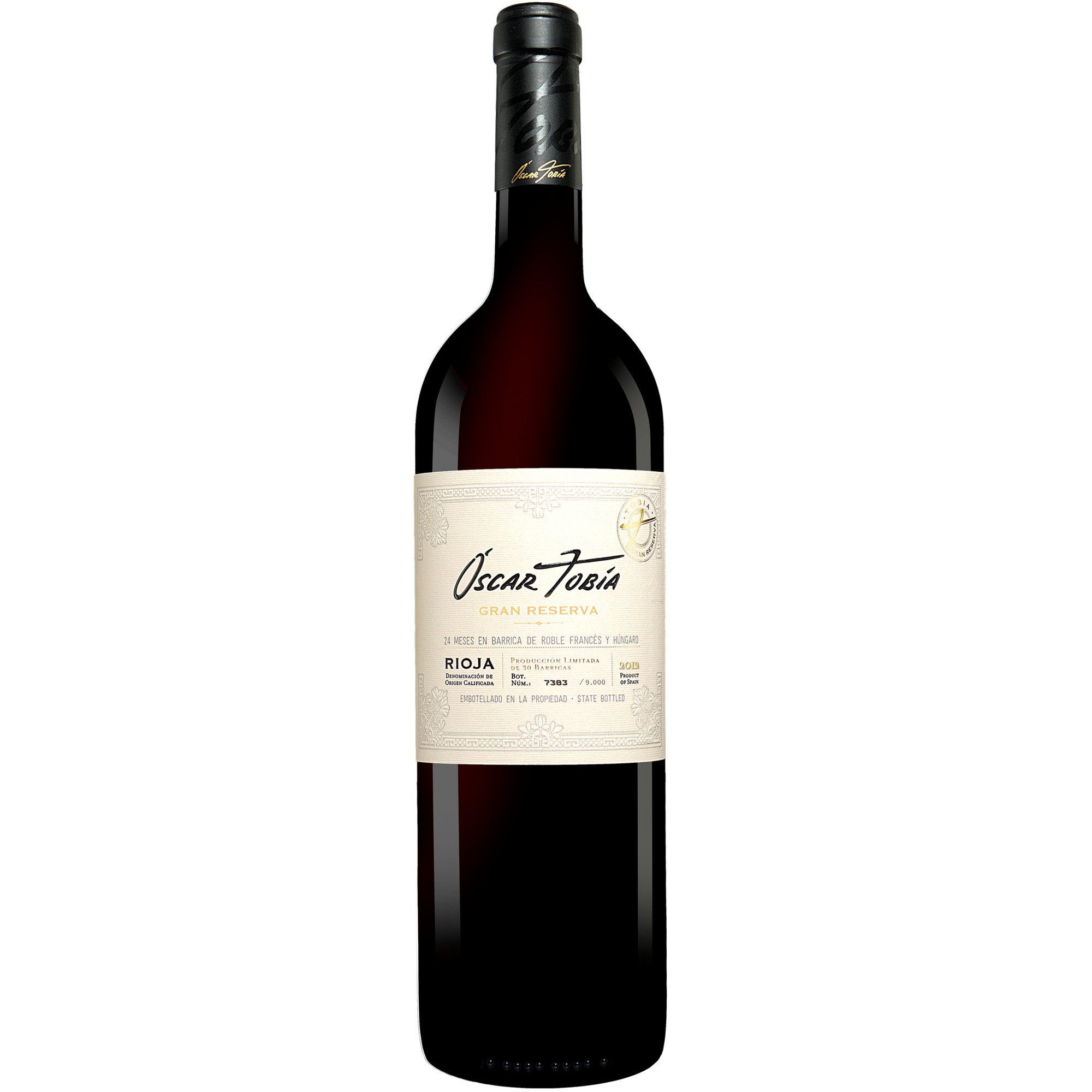 Óscar Tobía Gran Reserva - 1,5 L. Magnum 2012 1.5L 14.5% Vol. Rotwein Trocken aus Spanien