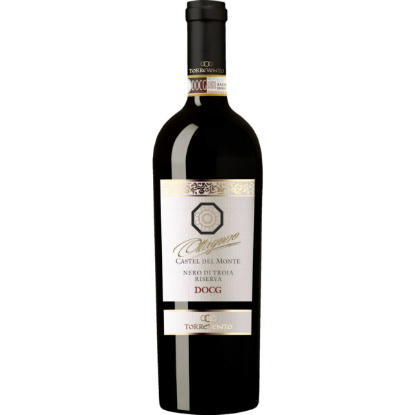 Ottagono Nero di Troia Riserva, Castel del Monte DOCG, Apulien, 2015, Rotwein