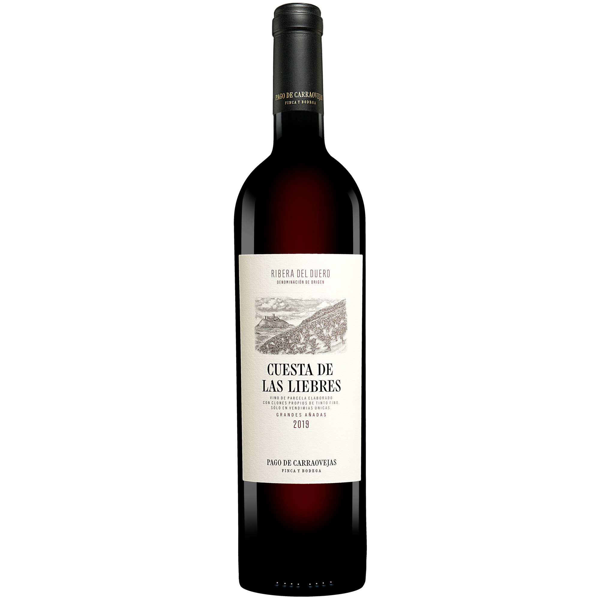 Pago de Carraovejas »Cuesta de las Liebres« Reserva 2019 0.75L 15% Vol. Rotwein Trocken aus Spanien
