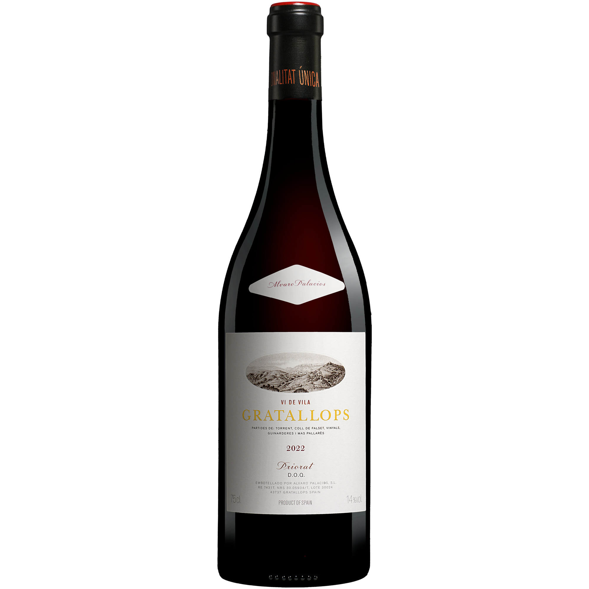 Palacios Priorat »Gratallops Vi de Vila« 2022 0.75L 14% Vol. Rotwein Trocken aus Spanien