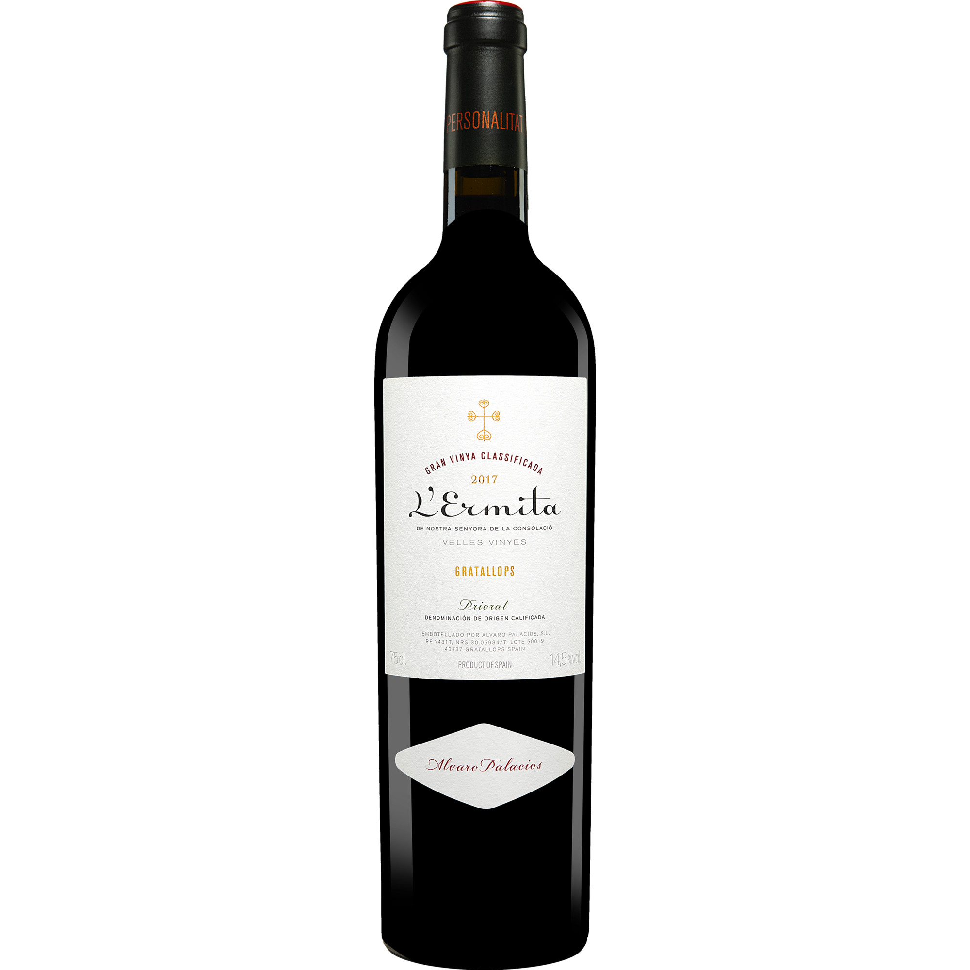 Palacios Priorat L'Ermita 2017 0.75L 14.5% Vol. Rotwein Trocken aus Spanien