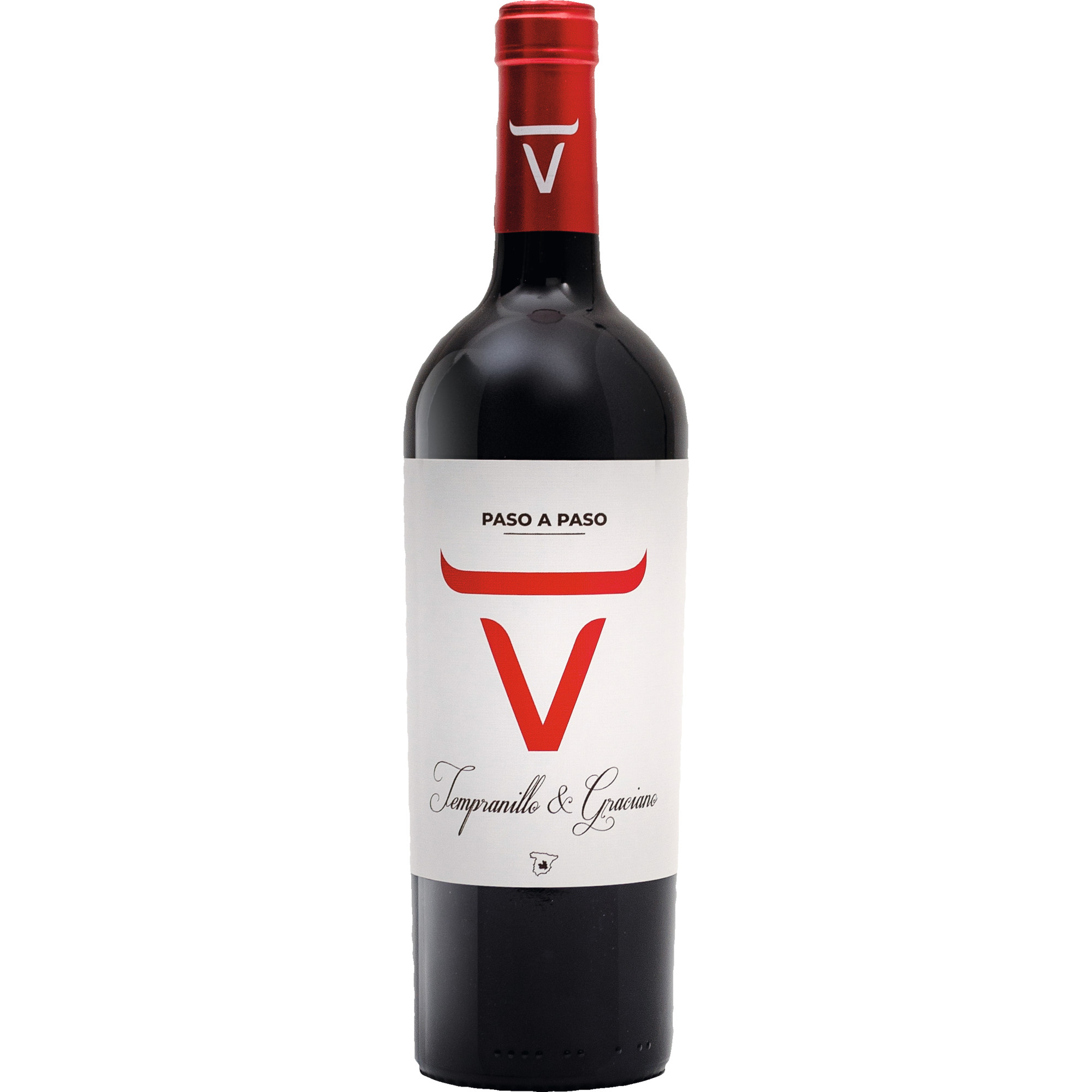 Paso a Paso Tempranillo Graciano, Vino de la Tierra de Castilla, Vino de la Tierra de Castilla, 2024, Rotwein