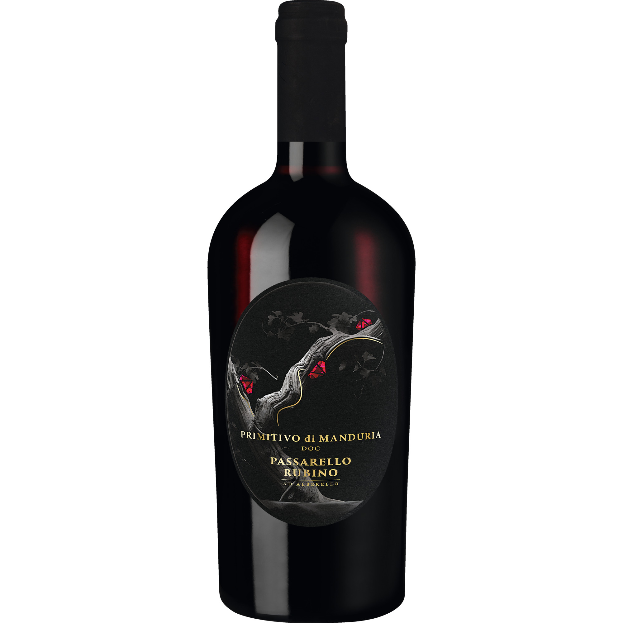 Passarello Rubino Primitivo di Manduria, Primitivo di Manduria DOC, ad Alberello, Apulien, 2024, Rotwein