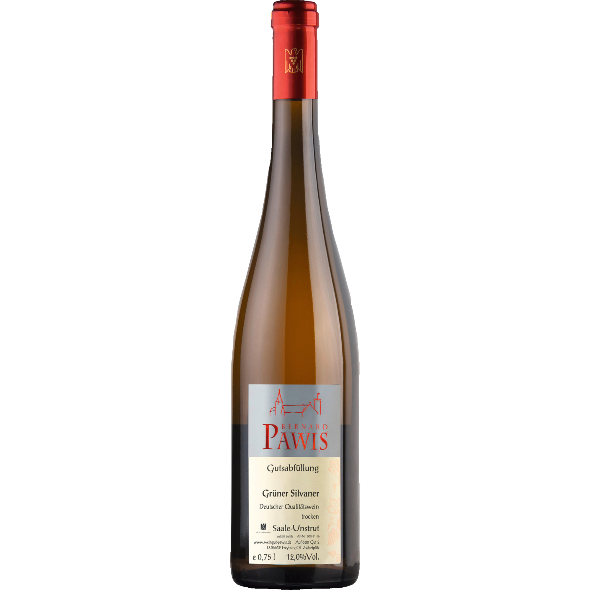 Pawis Grüner Silvaner, trocken, Saale-Unstrut, Saale-Unstrut, 2023, Weißwein