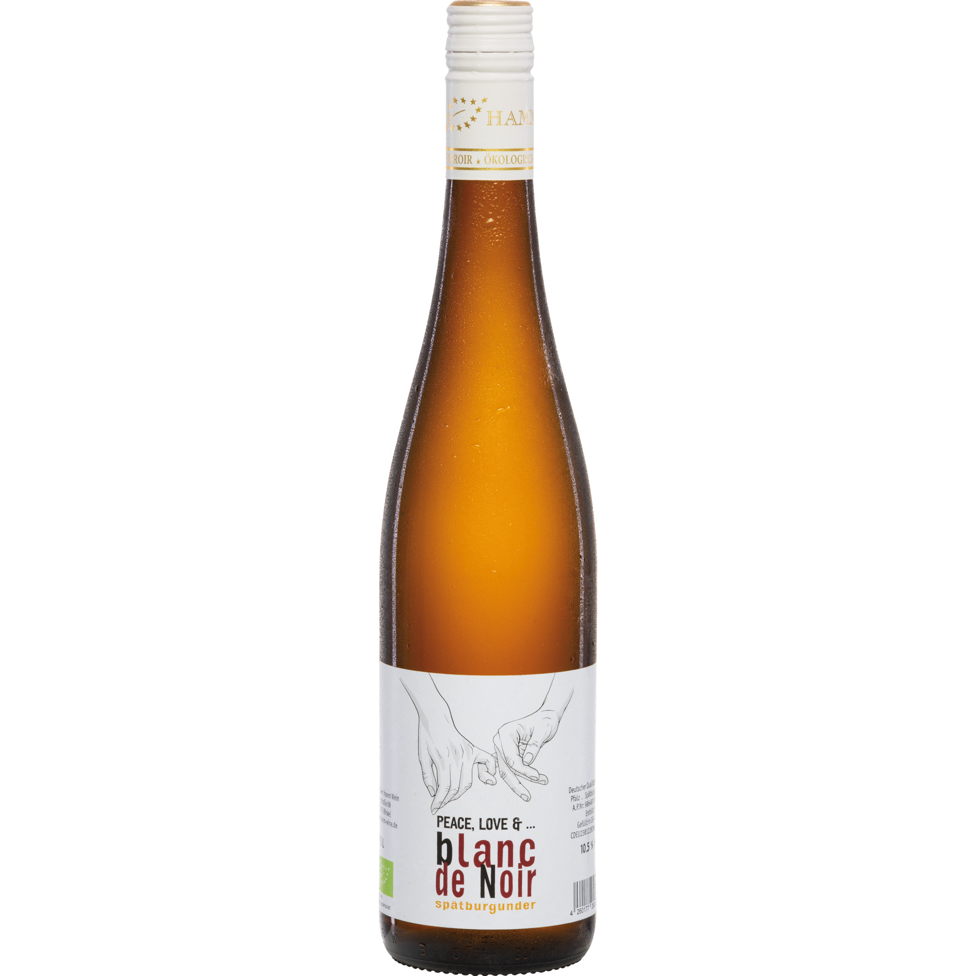 Peace Love & ... Blanc de Noir Spätburgunder Bio, Halbtrocken, Pfalz, Pfalz, 2025, Weißwein