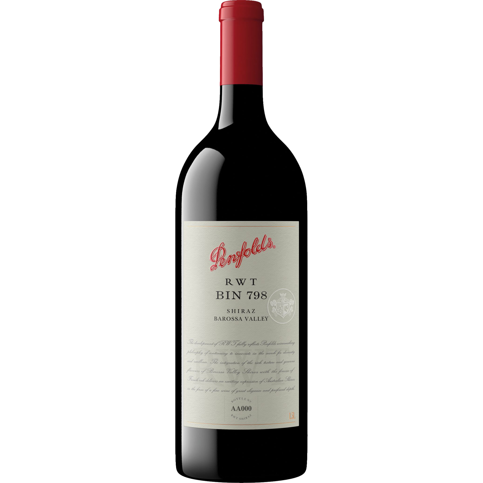 Penfolds RWT BIN 798 Shiraz, Barossa Valley, South Australia, 2020, Rotwein
