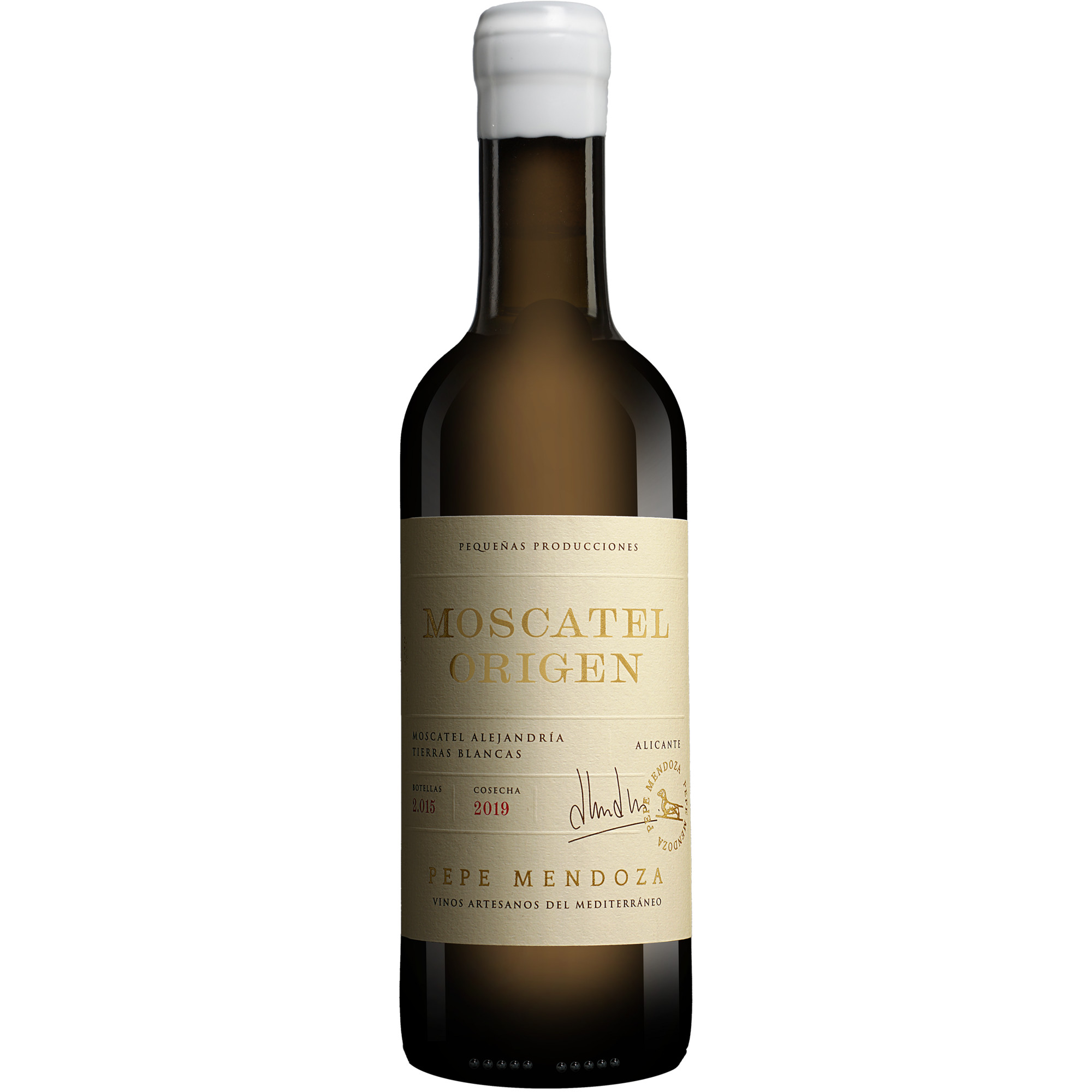 Pepe Mendoza Moscatel Origen - 0,375 L. 2019 0.375L 14% Vol. Sehr Süß aus Spanien