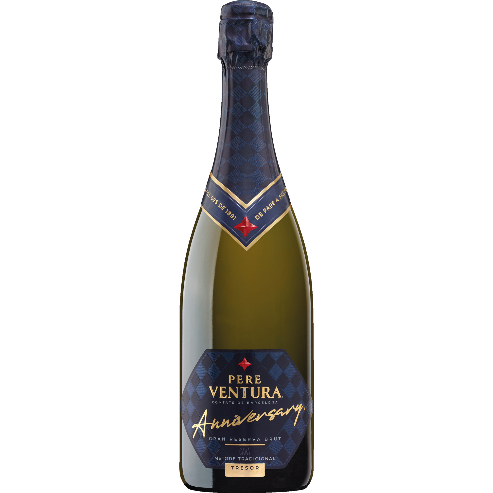 Pere Ventura Tresor Anniversary Gran Reserva Cava, Brut, Cava DO, Cava, 2022, Schaumwein