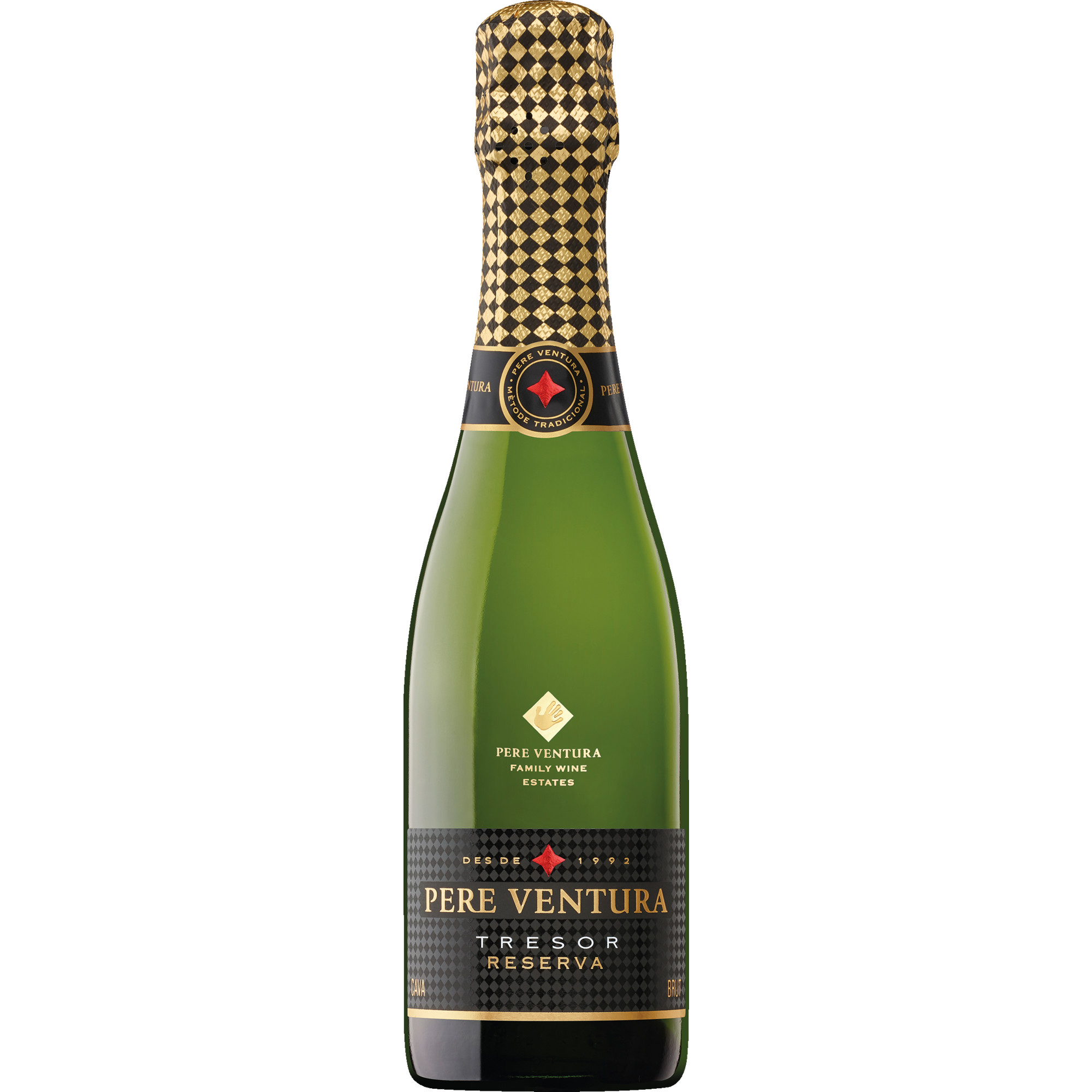 Pere Ventura Tresor Gran Reserva Cava, Brut, Cava DO, 0,375 L, Cava, 2021, Schaumwein