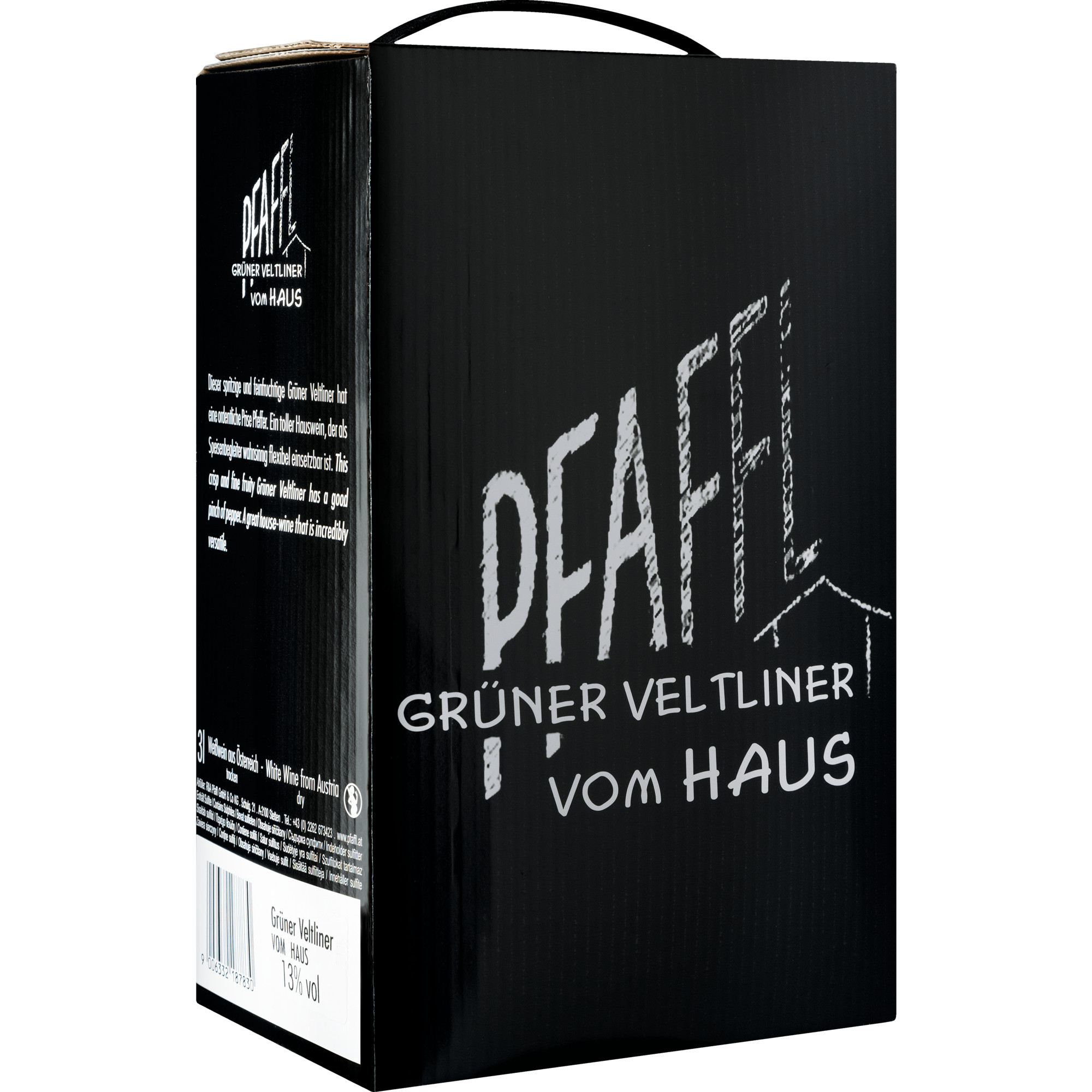 Pfaffl Grüner Veltliner vom Haus, Trocken, Niederösterreich, Bag in Box 3L, Niederösterreich, 2025, Weißwein