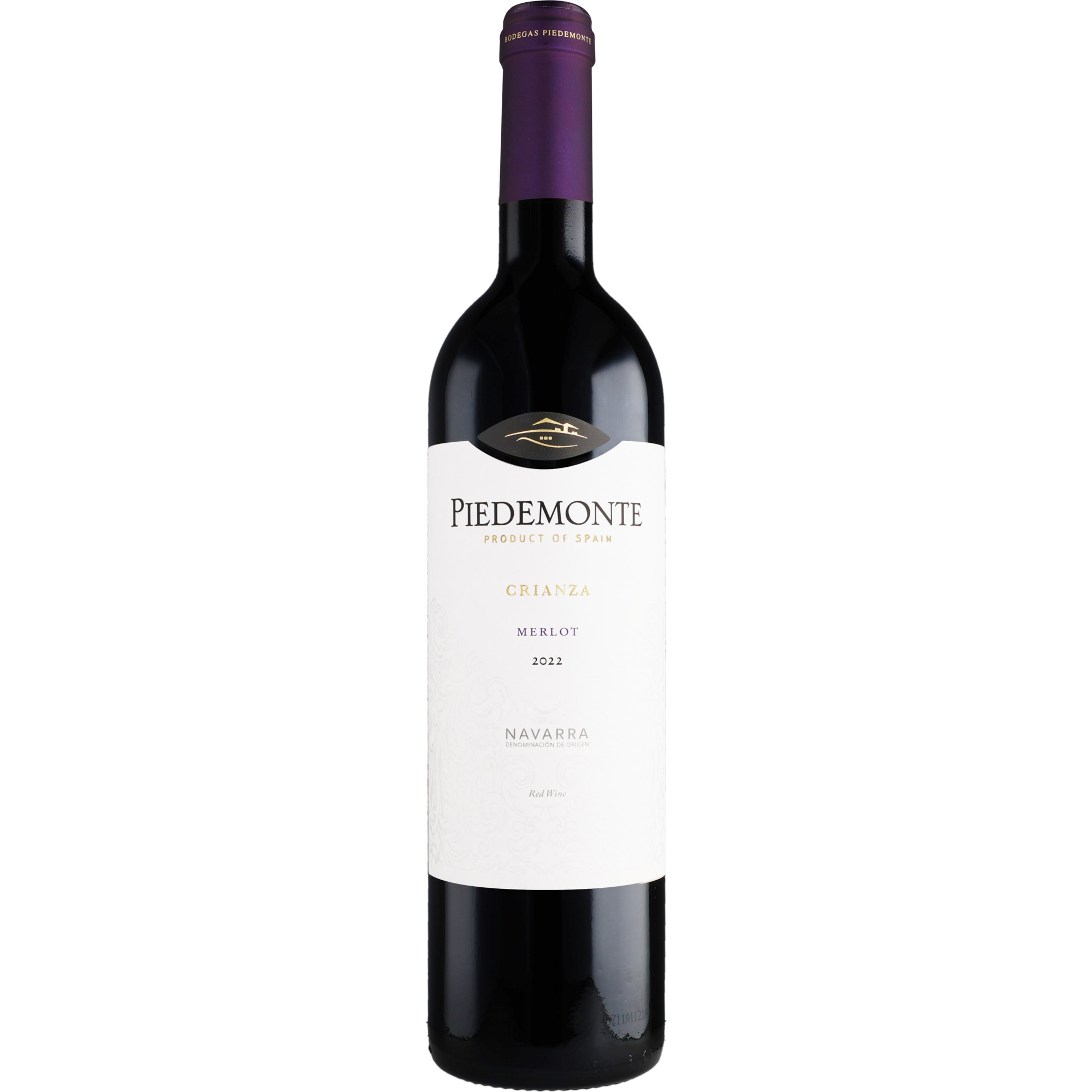 Piedemonte Merlot Crianza 2022 0.75L 14% Vol. Rotwein Trocken aus Spanien