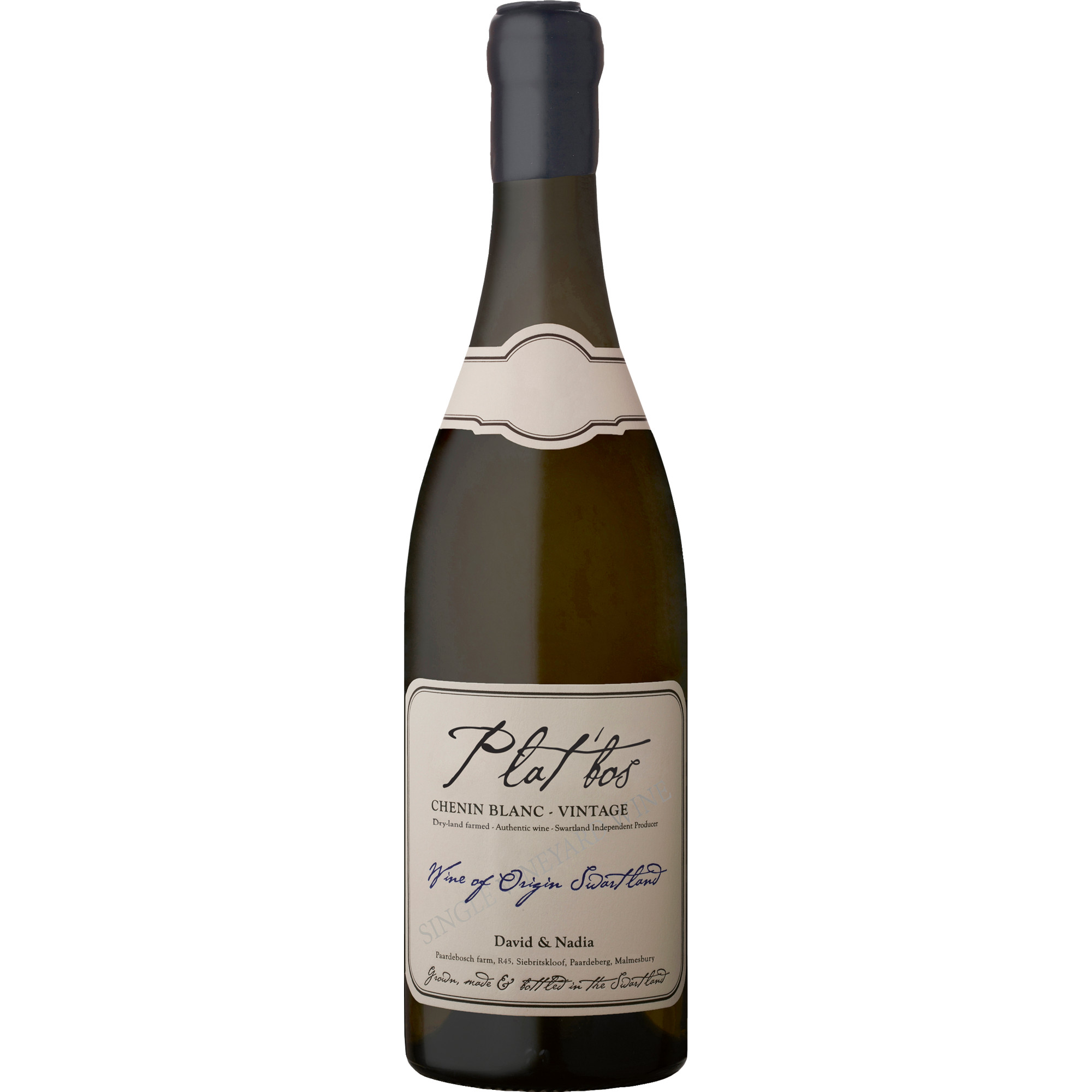 Plat`bos Chenin blanc David and Nadia, WO Swartland, Western Cape, 2022, Weißwein