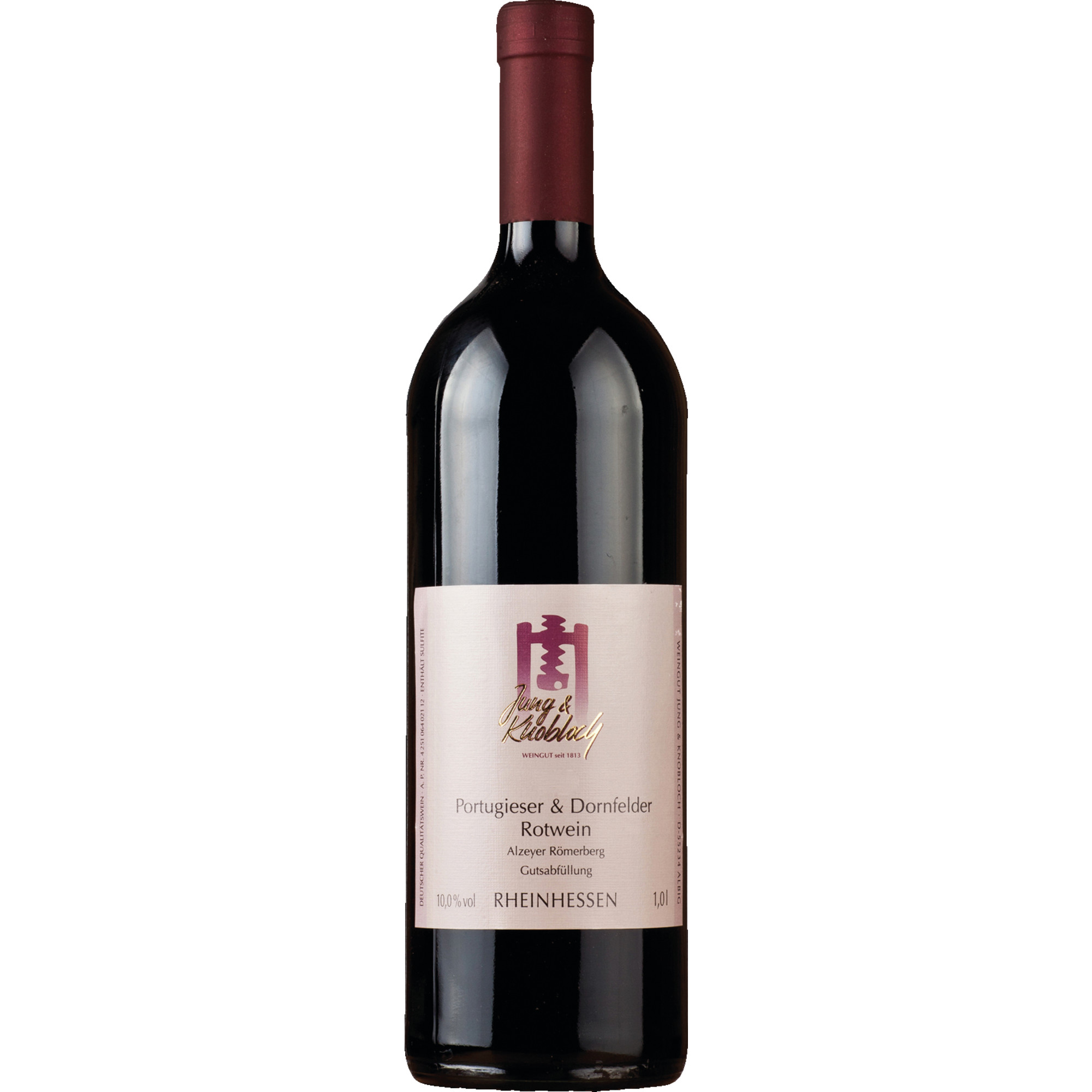 Portugieser & Dornfelder, lieblich, Rheinhessen, 1,0 L, Rheinhessen, 2024, Rotwein