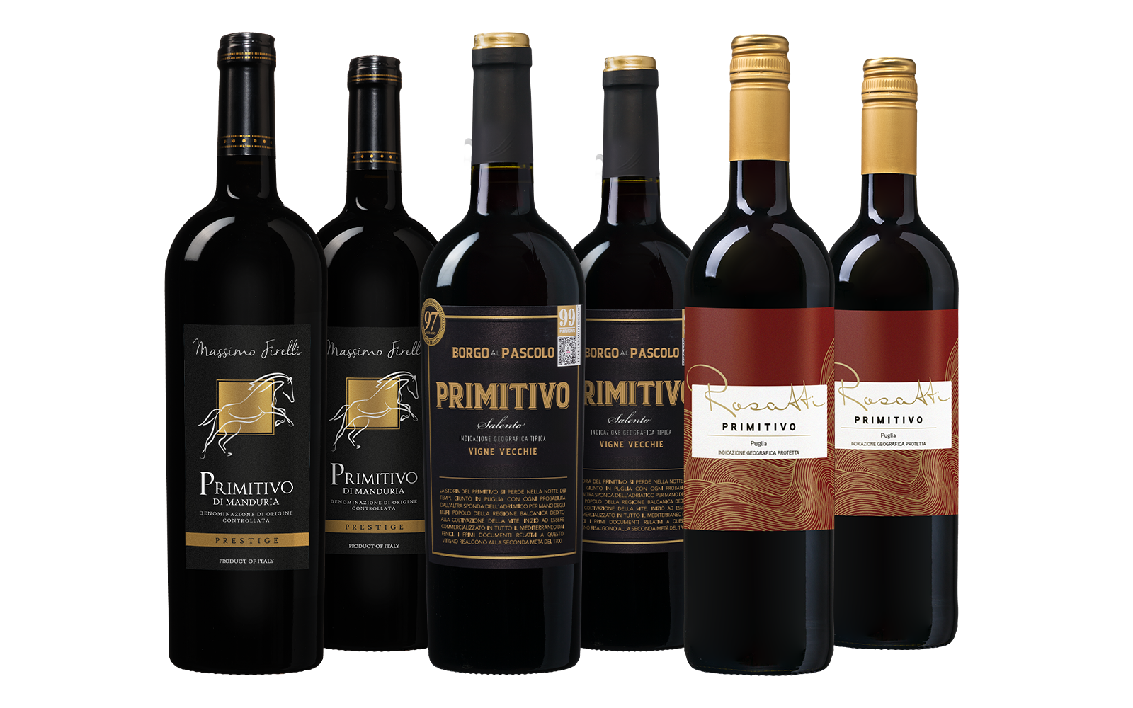 Primitivo Weinpakket - die Weinbörse