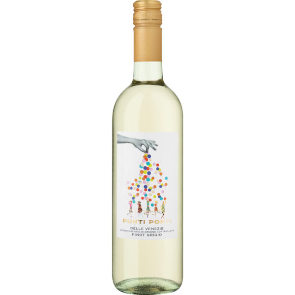 Punti Ponti Pinot Grigio, delle Venezie DOC, Venetien, 2025, Weißwein