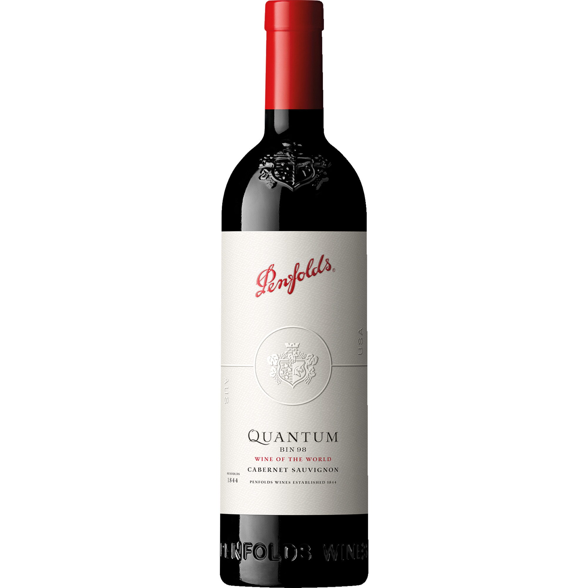 Quantum BIN 98 Cabernet Sauvignon, Wine of the World, 3er Holzkiste, Magnum, Kalifornien, 2018, Rotwein