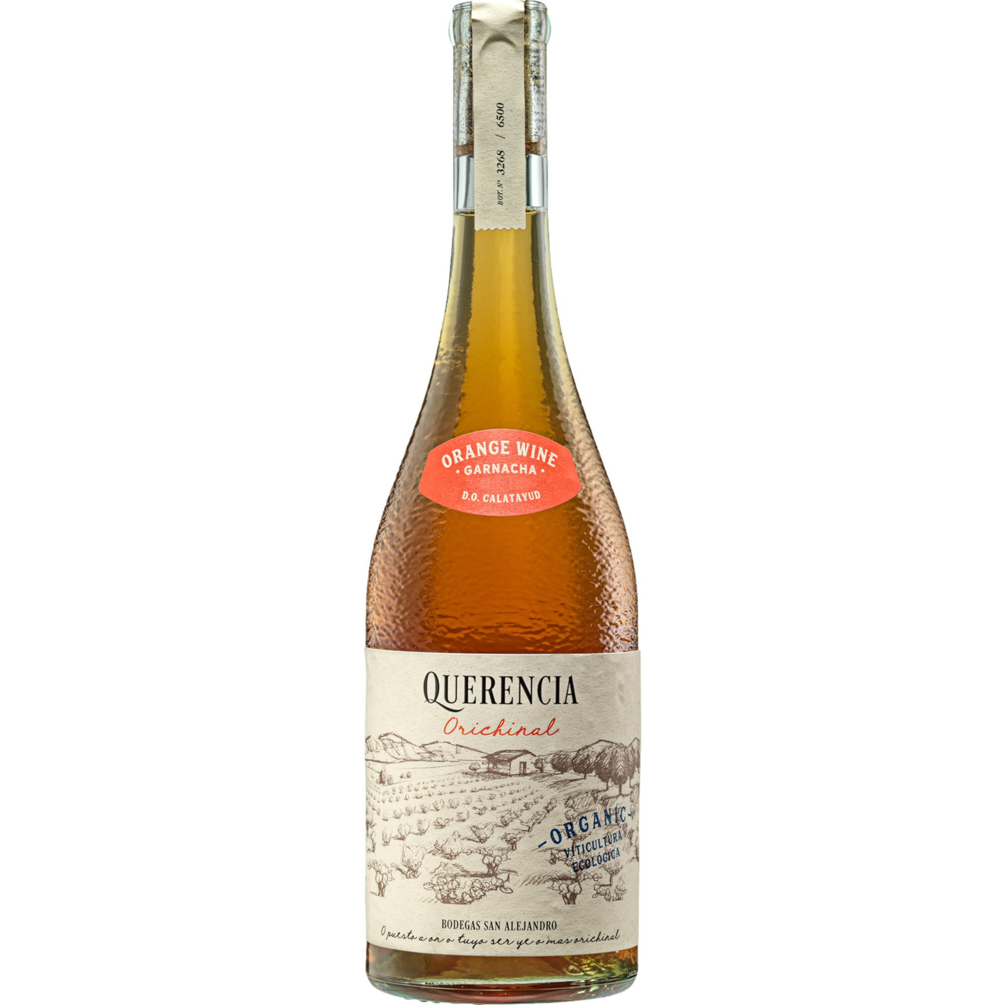Querencia Orichinal Orange Bio, Calatayud DO, Aragonien, 2023, Weißwein