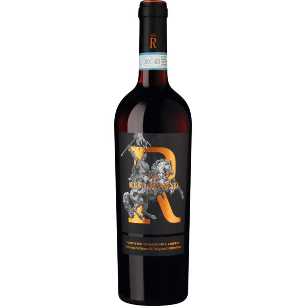 Recompagno Primitivo Riserva, Primitivo di Manduria DOC, Apulien, 2021, Rotwein
