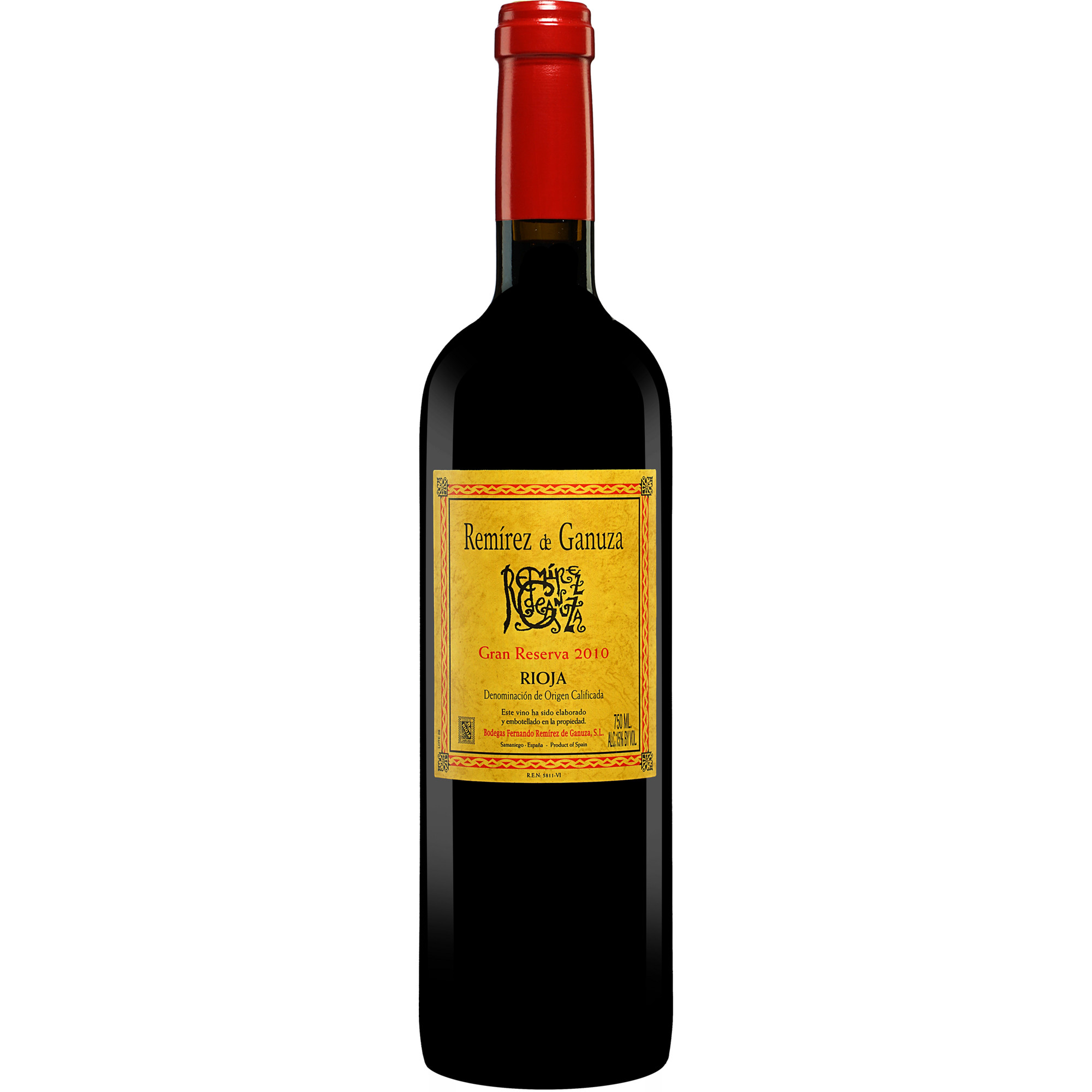 Remírez de Ganuza Gran Reserva 2010 0.75L 15% Vol. Rotwein Trocken aus Spanien