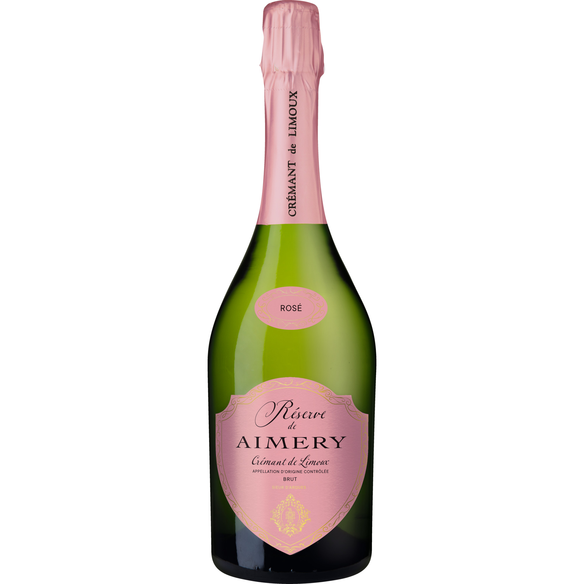 Réserve de Aimery Rosé, Brut, Crémant de Limoux AOP, Languedoc-Roussillon, Schaumwein