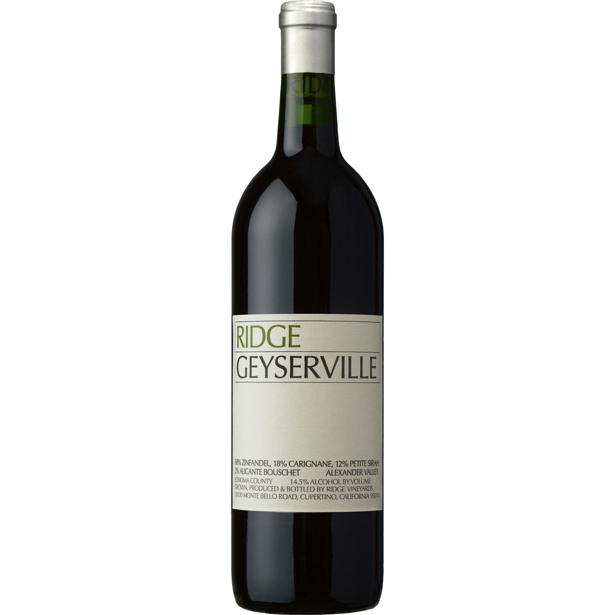 Ridge Vineyards Geyserville Zinfandel, Alexander Valley, Kalifornien, 2023, Rotwein