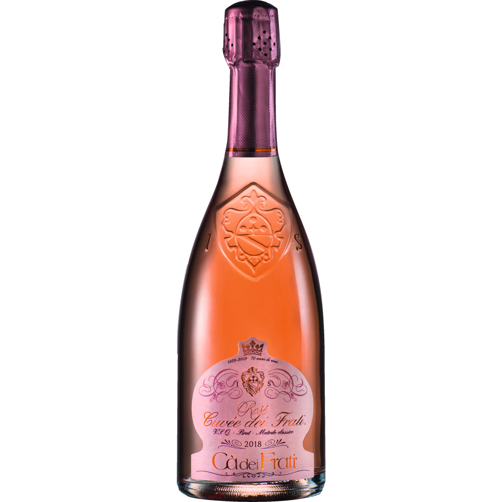 Rose Cuvée dei Frati, Brut Metodo Classico, Lombardei, Schaumwein